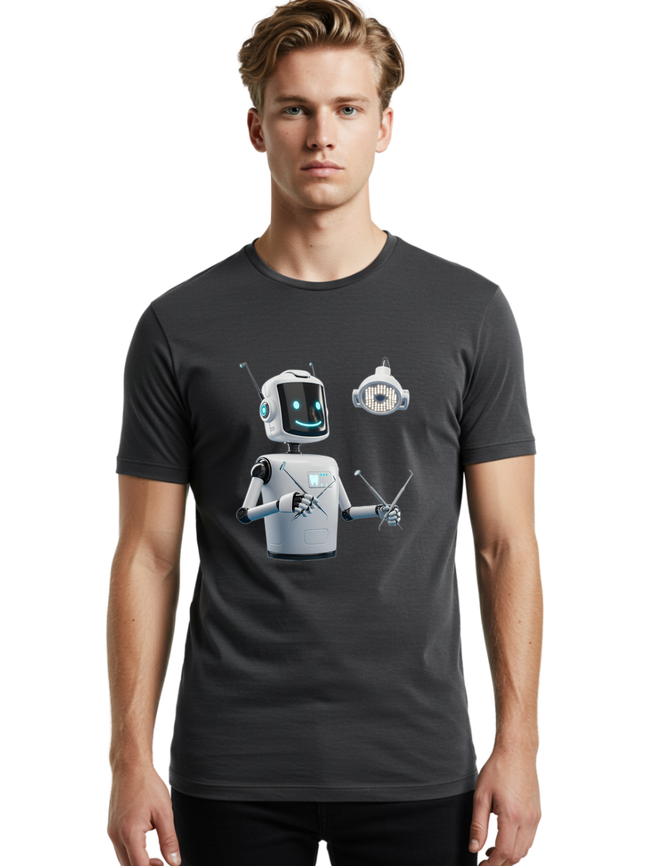 Dentist-Robot Men'S Graphic Tee, 100% Cotton, Comfortable Casual Summer Wear, Machine Washable, Vintage Camera, Old Camera, Antique Camera, Black Camera, Classic Photography, Photography Equipment, Nostalgic Device, Film Camera, Camera Art Bam245