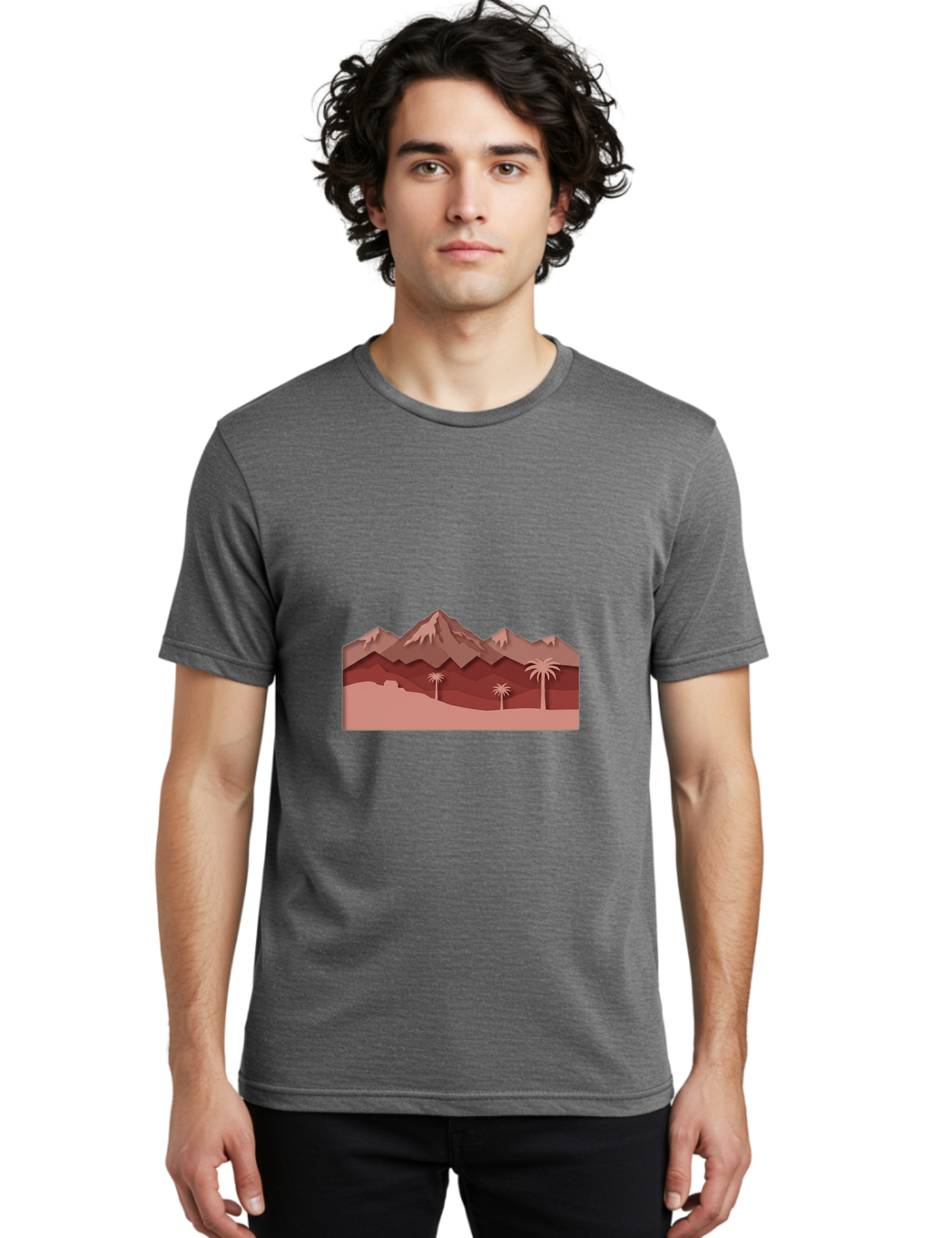 Desert-Mountains Men'S Graphic Tee, 100% Cotton, Comfortable Casual Summer Wear, Machine Washable, Vintage Camera, Old Camera, Antique Camera, Black Camera, Classic Photography, Photography Equipment, Nostalgic Device, Film Camera, Camera Art Bam247