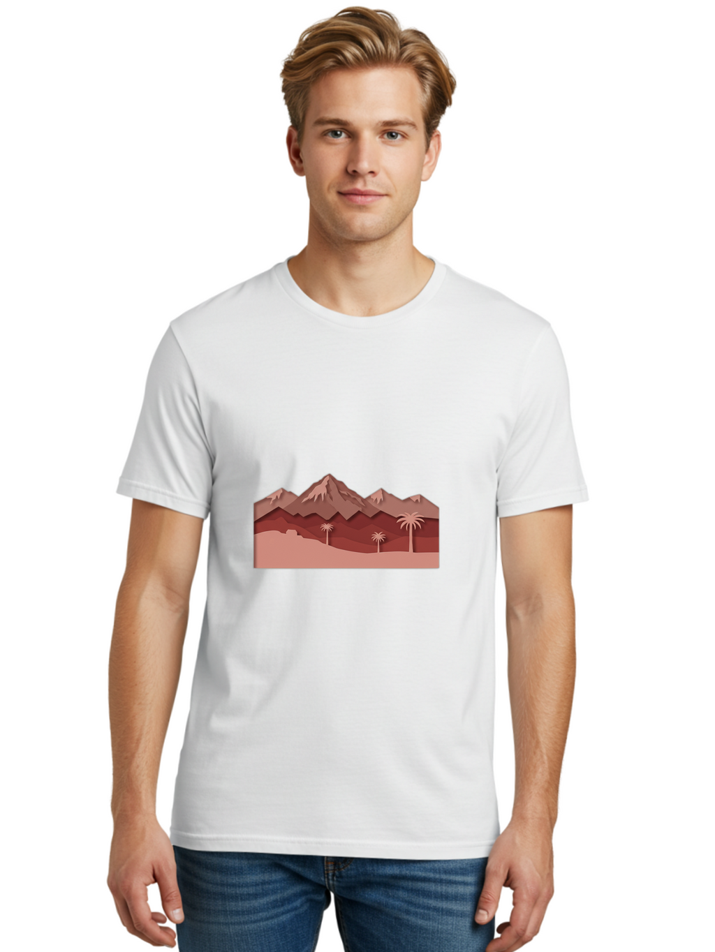 Desert-Mountains Men'S Graphic Tee, 100% Cotton, Comfortable Casual Summer Wear, Machine Washable, Vintage Camera, Old Camera, Antique Camera, Black Camera, Classic Photography, Photography Equipment, Nostalgic Device, Film Camera, Camera Art Bam247