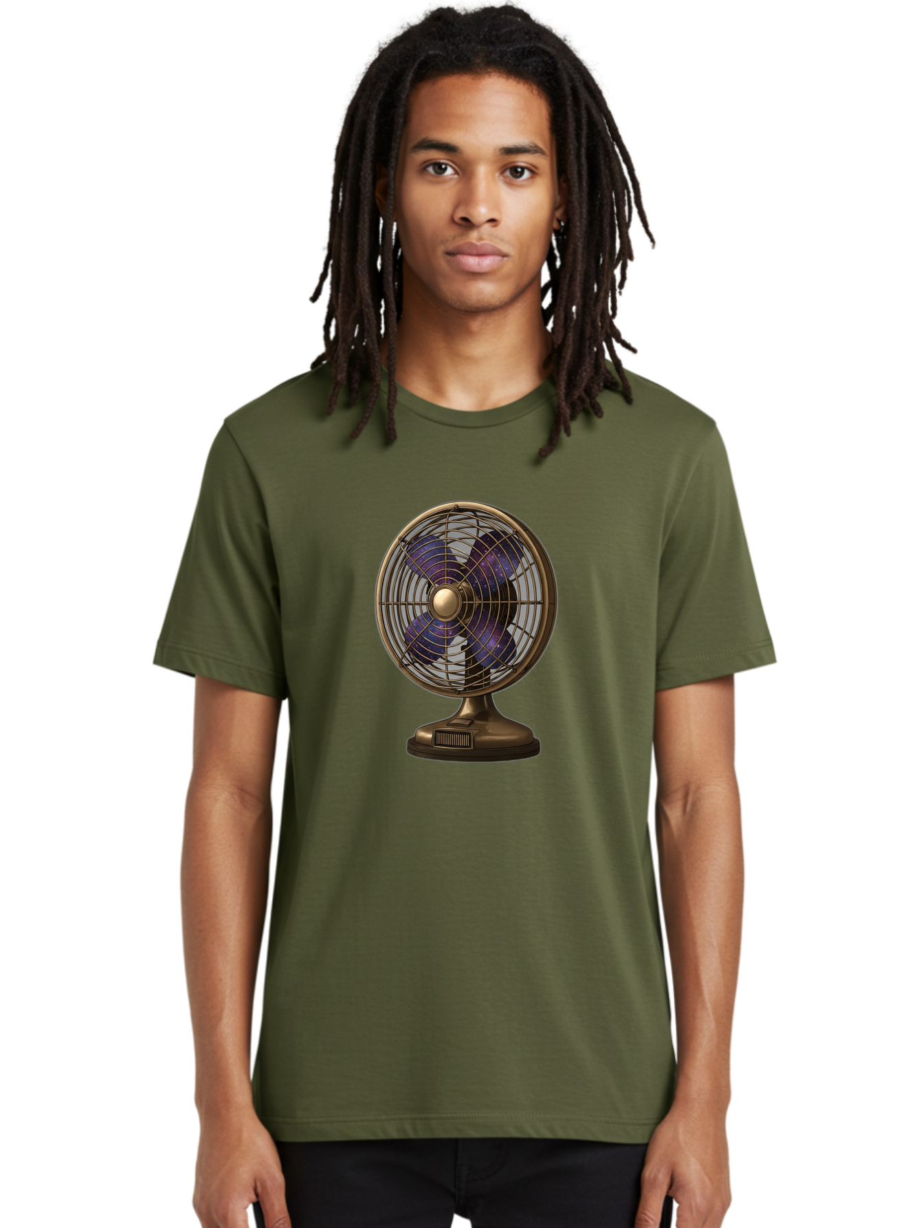 Desk-Fan Men'S Graphic Tee, 100% Cotton, Comfortable Casual Summer Wear, Machine Washable, Vintage Camera, Old Camera, Antique Camera, Black Camera, Classic Photography, Photography Equipment, Nostalgic Device, Film Camera, Camera Art Bam249