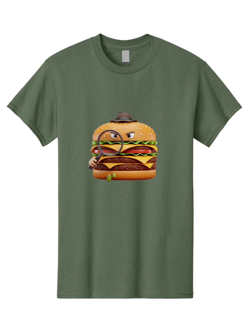 Detective-Burger Men'S Graphic Tee, 100% Cotton, Comfortable Casual Summer Wear, Machine Washable, Vintage Camera, Old Camera, Antique Camera, Black Camera, Classic Photography, Photography Equipment, Nostalgic Device, Film Camera, Camera Art Bam250