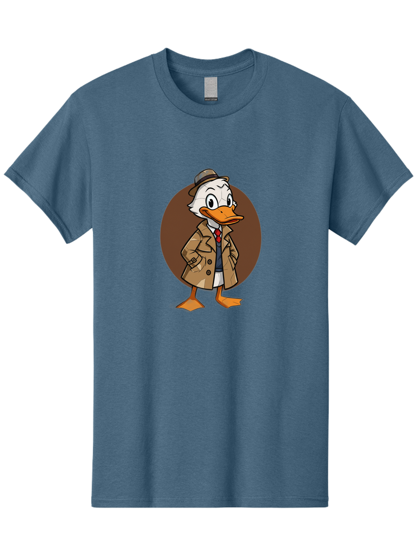 Detective-Duck-1 Men'S Graphic Tee, 100% Cotton, Comfortable Casual Summer Wear, Machine Washable, Vintage Camera, Old Camera, Antique Camera, Black Camera, Classic Photography, Photography Equipment, Nostalgic Device, Film Camera, Camera Art Bam251