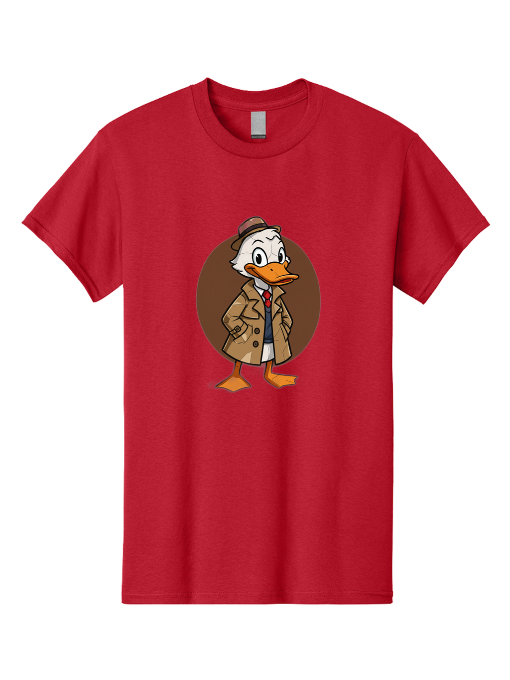 Detective-Duck-1 Men'S Graphic Tee, 100% Cotton, Comfortable Casual Summer Wear, Machine Washable, Vintage Camera, Old Camera, Antique Camera, Black Camera, Classic Photography, Photography Equipment, Nostalgic Device, Film Camera, Camera Art Bam251