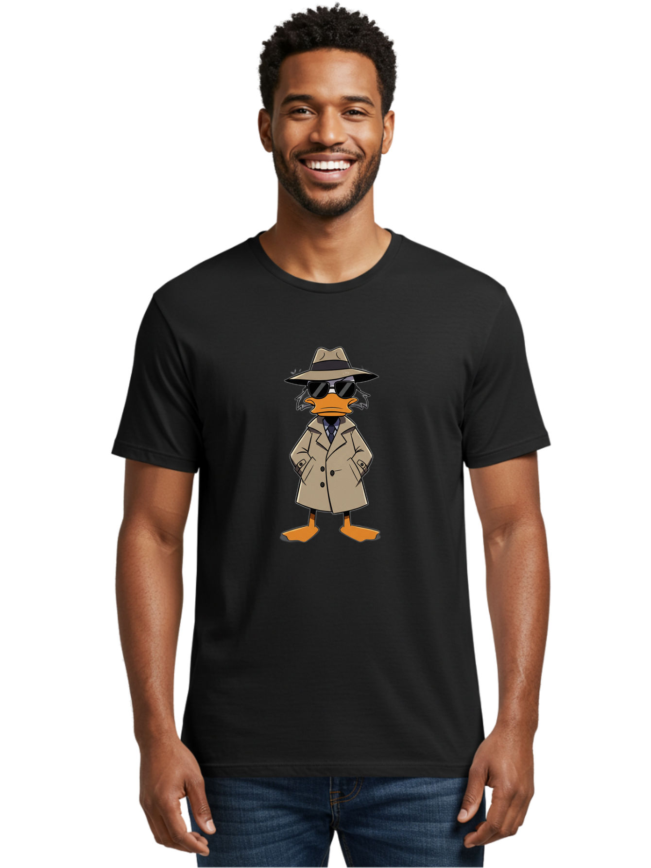 Detective-Duck Men'S Graphic Tee, 100% Cotton, Comfortable Casual Summer Wear, Machine Washable, Vintage Camera, Old Camera, Antique Camera, Black Camera, Classic Photography, Photography Equipment, Nostalgic Device, Film Camera, Camera Art Bam253