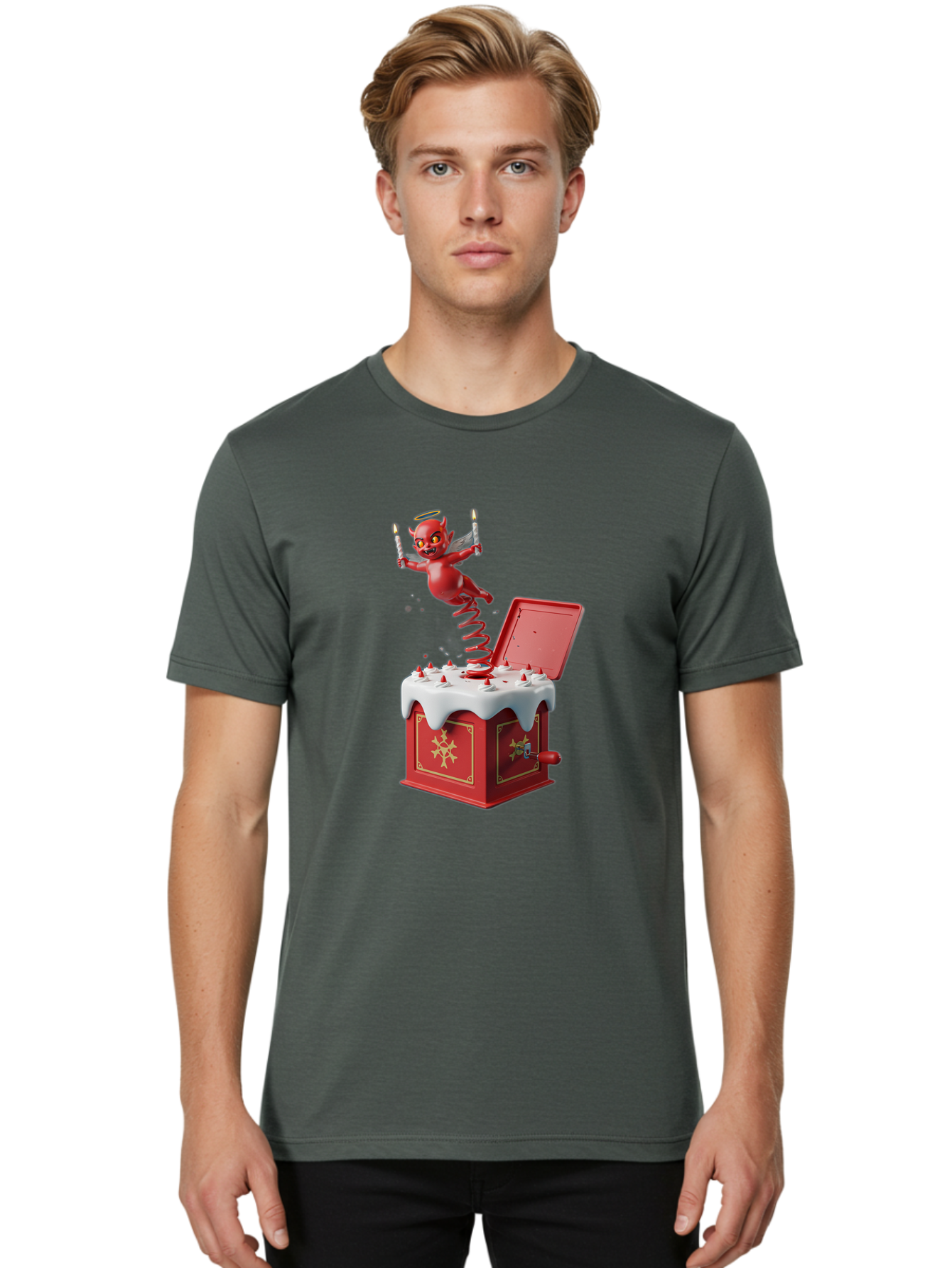 Devil-Jack-In-The-Box Men'S Graphic Tee, 100% Cotton, Comfortable Casual Summer Wear, Machine Washable, Vintage Camera, Old Camera, Antique Camera, Black Camera, Classic Photography, Photography Equipment, Nostalgic Device, Film Camera, Bam255
