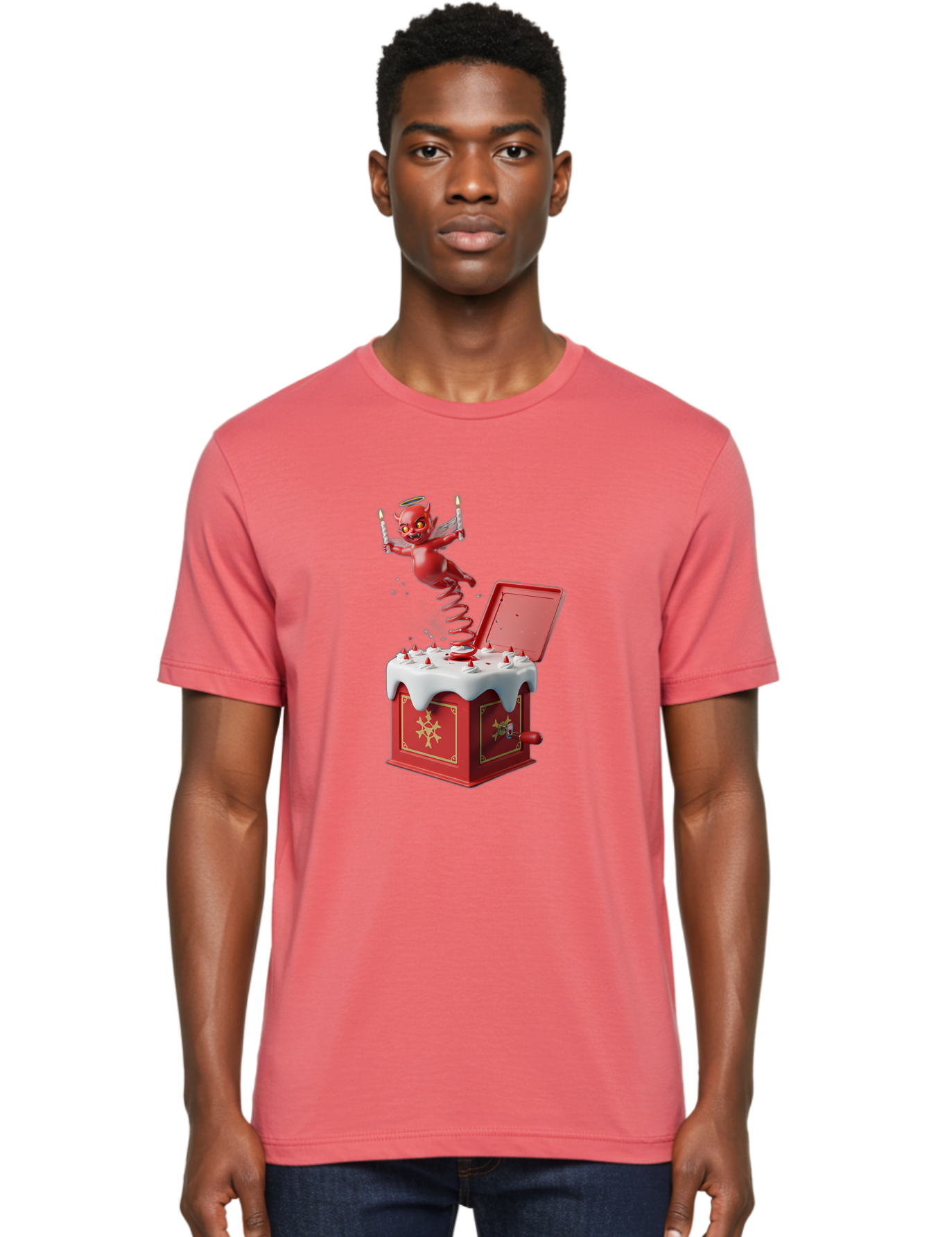 Devil-Jack-In-The-Box Men'S Graphic Tee, 100% Cotton, Comfortable Casual Summer Wear, Machine Washable, Vintage Camera, Old Camera, Antique Camera, Black Camera, Classic Photography, Photography Equipment, Nostalgic Device, Film Camera, Bam255