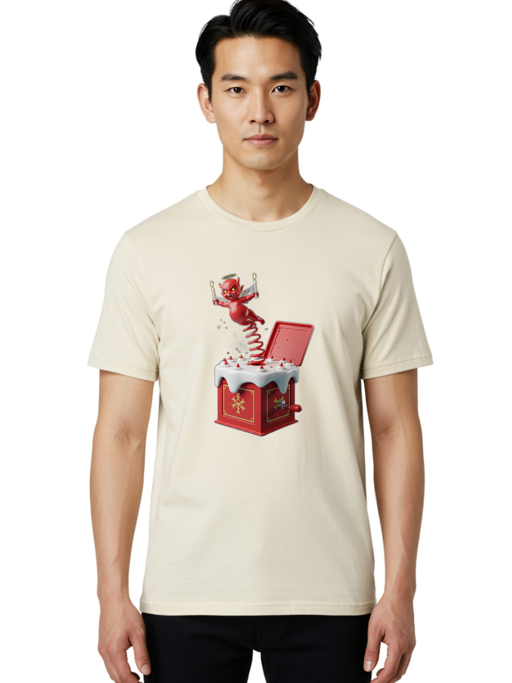 Devil-Jack-In-The-Box Men'S Graphic Tee, 100% Cotton, Comfortable Casual Summer Wear, Machine Washable, Vintage Camera, Old Camera, Antique Camera, Black Camera, Classic Photography, Photography Equipment, Nostalgic Device, Film Camera, Bam255