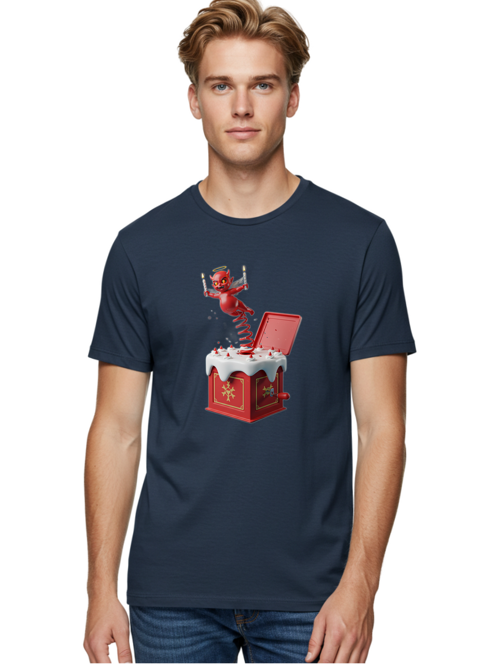 Devil-Jack-In-The-Box Men'S Graphic Tee, 100% Cotton, Comfortable Casual Summer Wear, Machine Washable, Vintage Camera, Old Camera, Antique Camera, Black Camera, Classic Photography, Photography Equipment, Nostalgic Device, Film Camera, Bam255