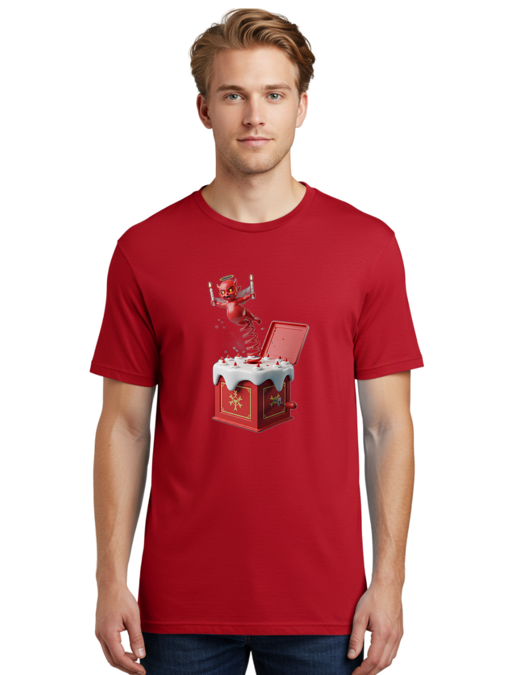 Devil-Jack-In-The-Box Men'S Graphic Tee, 100% Cotton, Comfortable Casual Summer Wear, Machine Washable, Vintage Camera, Old Camera, Antique Camera, Black Camera, Classic Photography, Photography Equipment, Nostalgic Device, Film Camera, Bam255