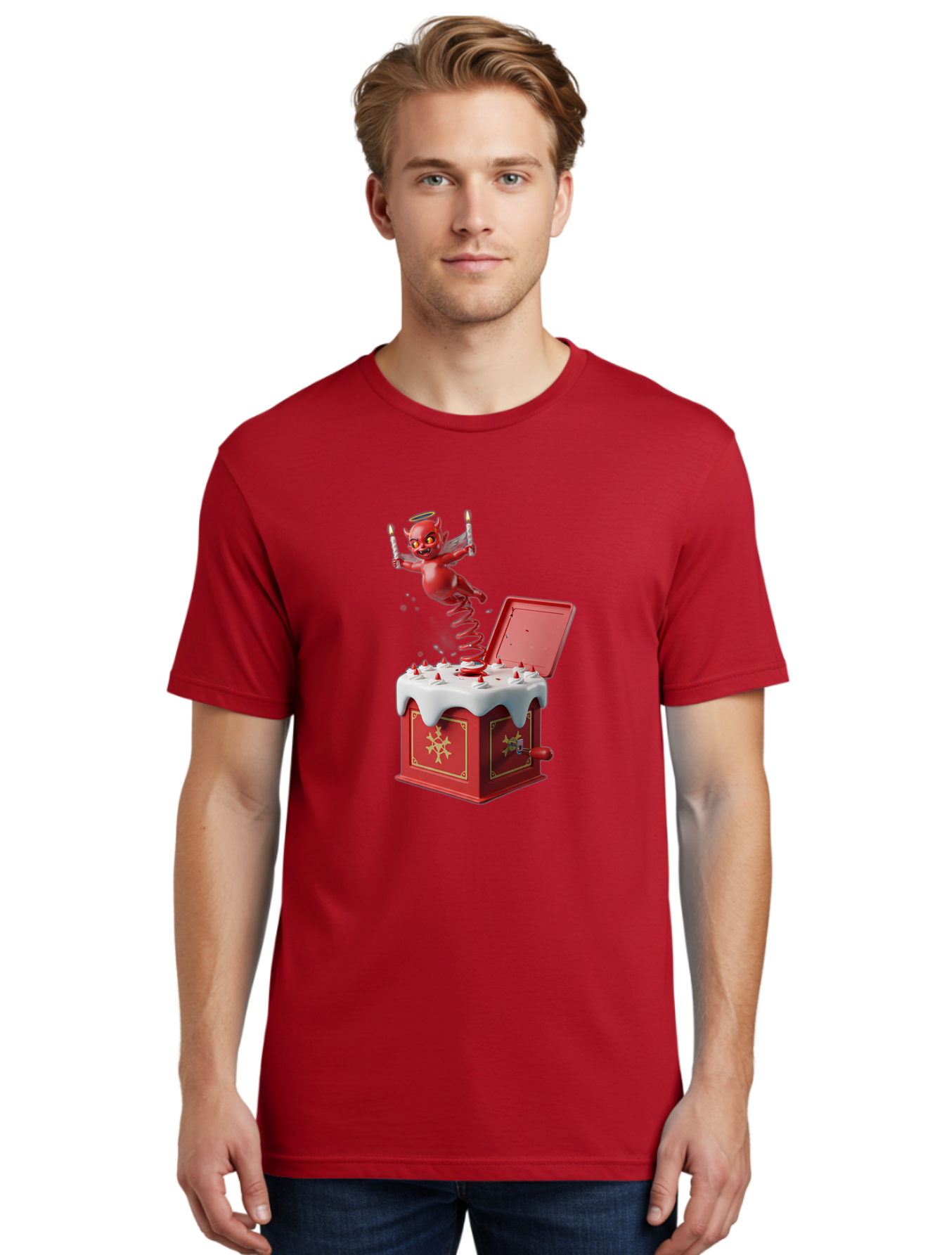 Devil-Jack-In-The-Box Men'S Graphic Tee, 100% Cotton, Comfortable Casual Summer Wear, Machine Washable, Vintage Camera, Old Camera, Antique Camera, Black Camera, Classic Photography, Photography Equipment, Nostalgic Device, Film Camera, Bam255