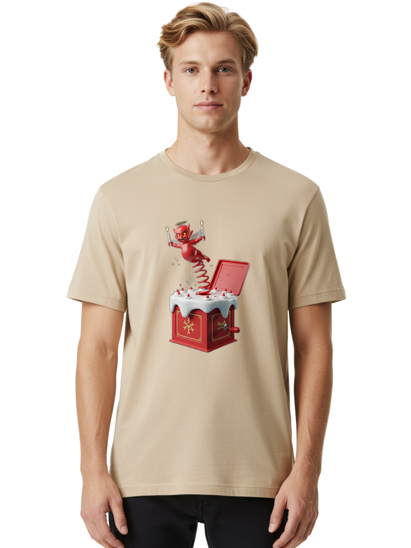 Devil-Jack-In-The-Box Men'S Graphic Tee, 100% Cotton, Comfortable Casual Summer Wear, Machine Washable, Vintage Camera, Old Camera, Antique Camera, Black Camera, Classic Photography, Photography Equipment, Nostalgic Device, Film Camera, Bam255