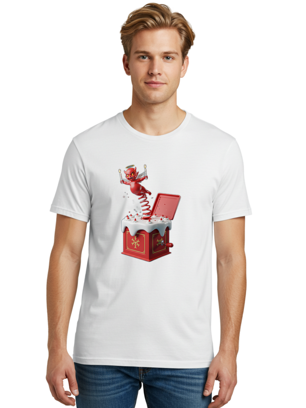 Devil-Jack-In-The-Box Men'S Graphic Tee, 100% Cotton, Comfortable Casual Summer Wear, Machine Washable, Vintage Camera, Old Camera, Antique Camera, Black Camera, Classic Photography, Photography Equipment, Nostalgic Device, Film Camera, Bam255