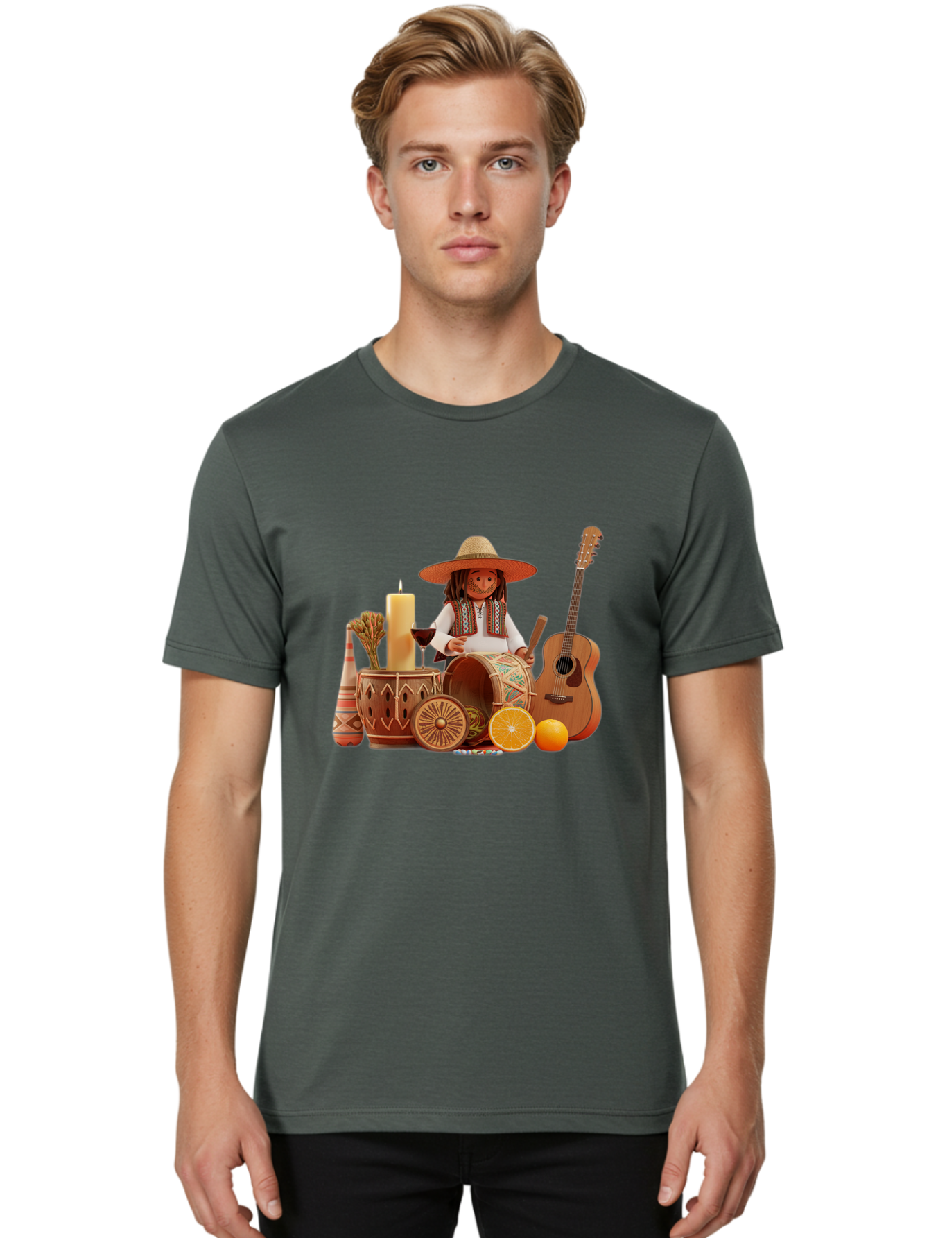 Dia-De-Los-Muertos Men'S Graphic Tee, 100% Cotton, Comfortable Casual Summer Wear, Machine Washable, Vintage Camera, Old Camera, Antique Camera, Black Camera, Classic Photography, Photography Equipment, Nostalgic Device, Film Camera, Bam256