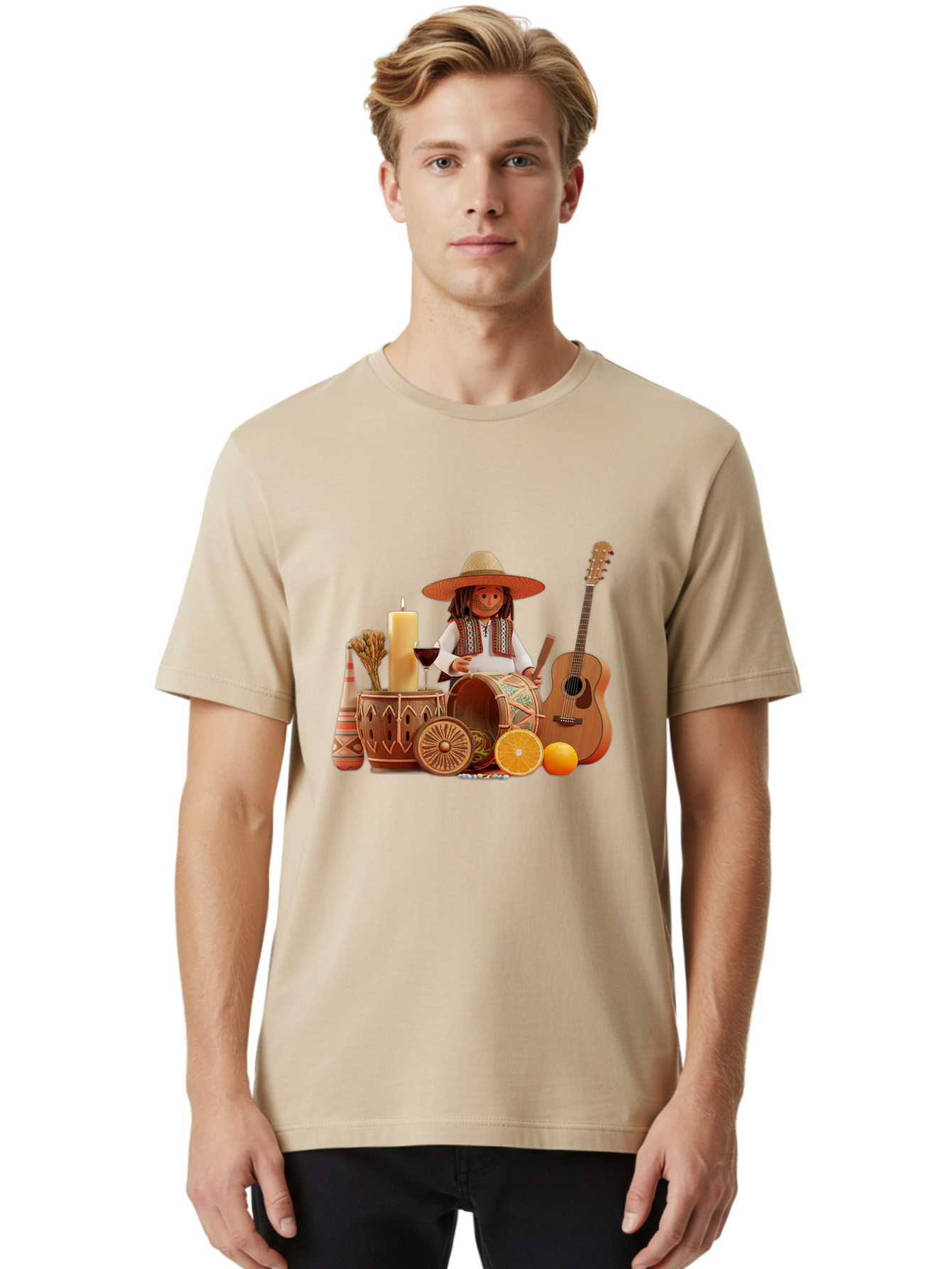 Dia-De-Los-Muertos Men'S Graphic Tee, 100% Cotton, Comfortable Casual Summer Wear, Machine Washable, Vintage Camera, Old Camera, Antique Camera, Black Camera, Classic Photography, Photography Equipment, Nostalgic Device, Film Camera, Bam256