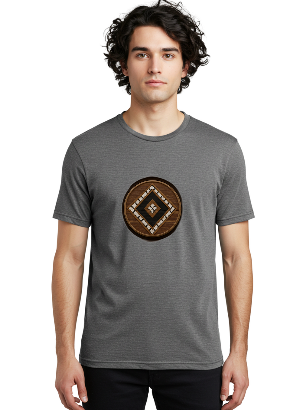 Diamond-Pattern Men'S Graphic Tee, 100% Cotton, Comfortable Casual Summer Wear, Machine Washable, Vintage Camera, Old Camera, Antique Camera, Black Camera, Classic Photography, Photography Equipment, Nostalgic Device, Film Camera, Camera Art Bam258
