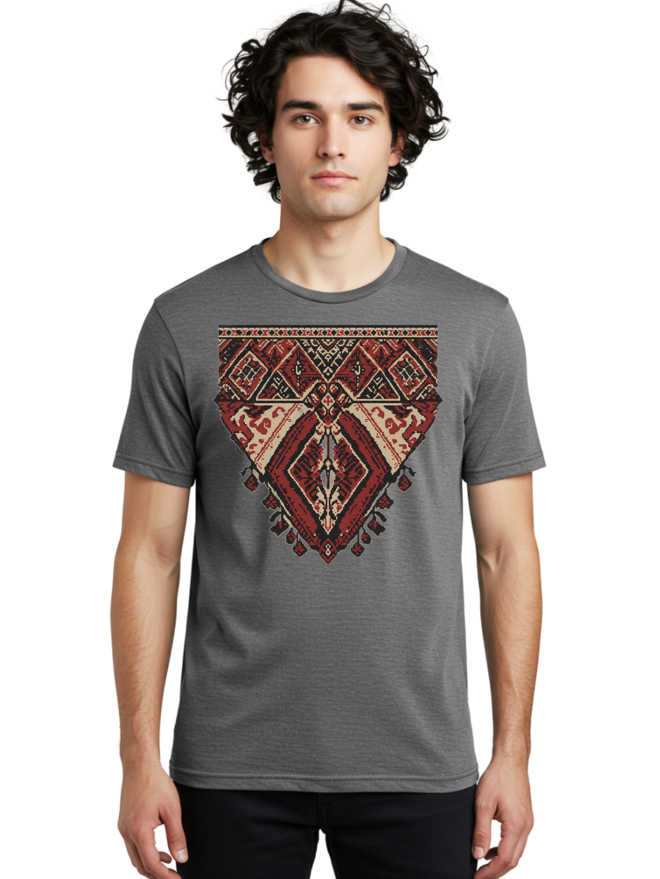 Diamond-Patterned-Rug Men'S Graphic Tee, 100% Cotton, Comfortable Casual Summer Wear, Machine Washable, Vintage Camera, Old Camera, Antique Camera, Black Camera, Classic Photography, Photography Equipment, Nostalgic Device, Film Camera, Bam259