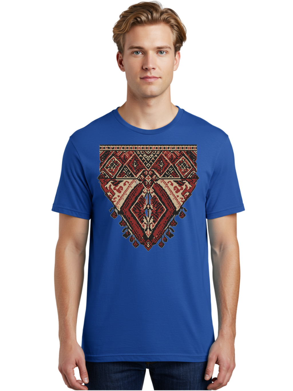 Diamond-Patterned-Rug Men'S Graphic Tee, 100% Cotton, Comfortable Casual Summer Wear, Machine Washable, Vintage Camera, Old Camera, Antique Camera, Black Camera, Classic Photography, Photography Equipment, Nostalgic Device, Film Camera, Bam259