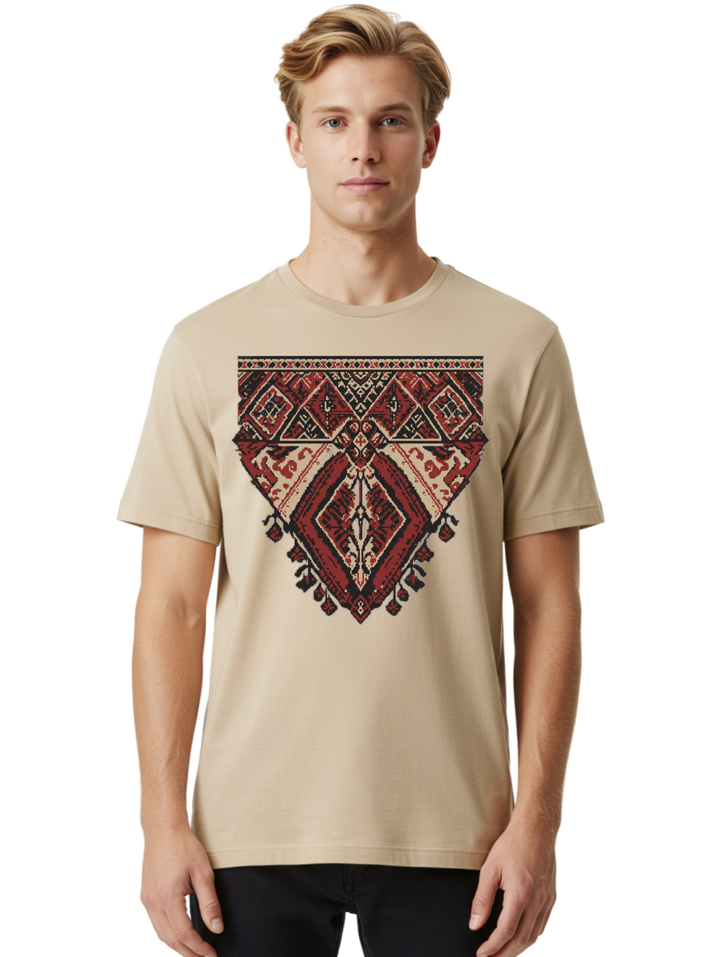 Diamond-Patterned-Rug Men'S Graphic Tee, 100% Cotton, Comfortable Casual Summer Wear, Machine Washable, Vintage Camera, Old Camera, Antique Camera, Black Camera, Classic Photography, Photography Equipment, Nostalgic Device, Film Camera, Bam259