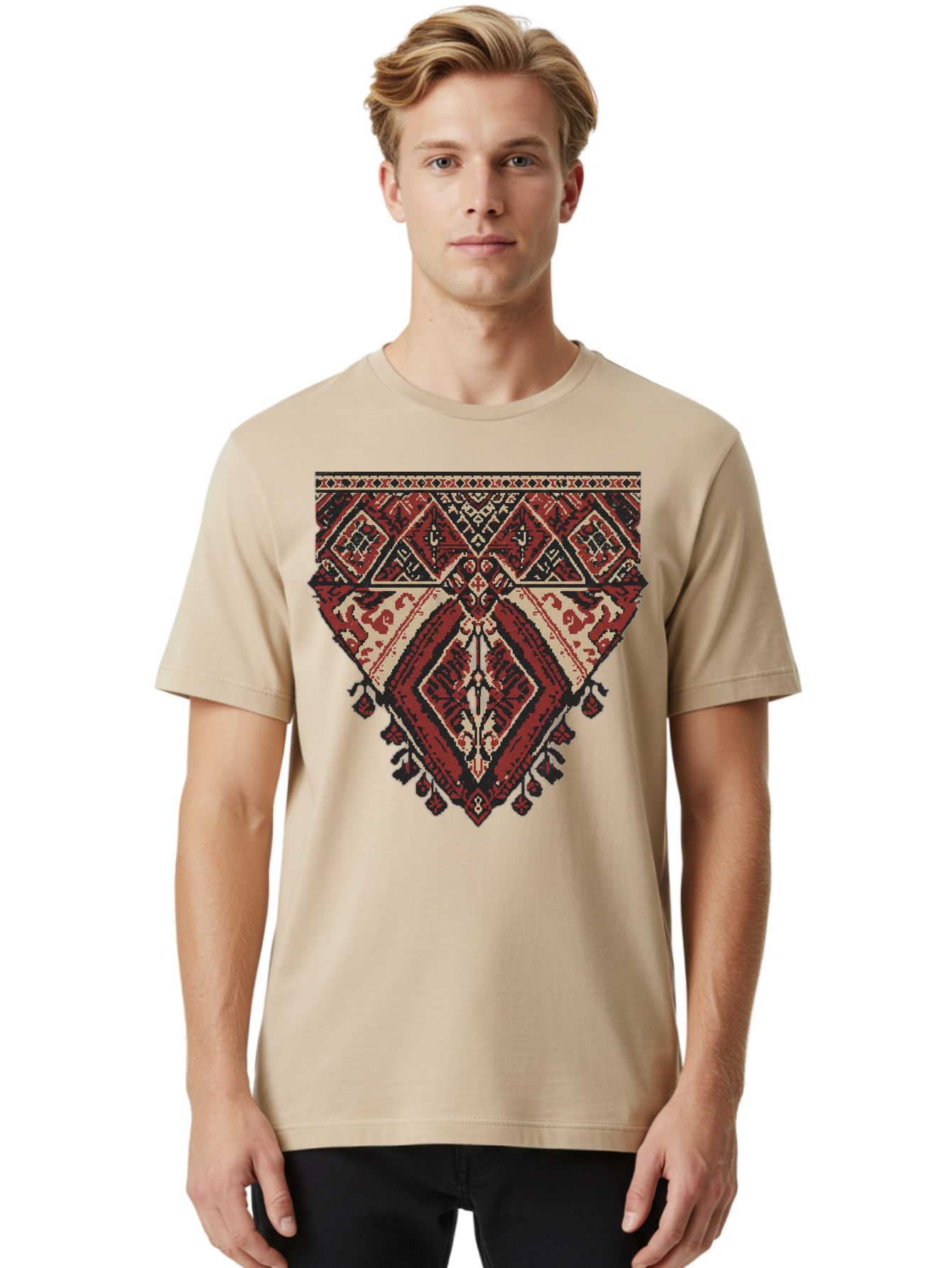 Diamond-Patterned-Rug Men'S Graphic Tee, 100% Cotton, Comfortable Casual Summer Wear, Machine Washable, Vintage Camera, Old Camera, Antique Camera, Black Camera, Classic Photography, Photography Equipment, Nostalgic Device, Film Camera, Bam259