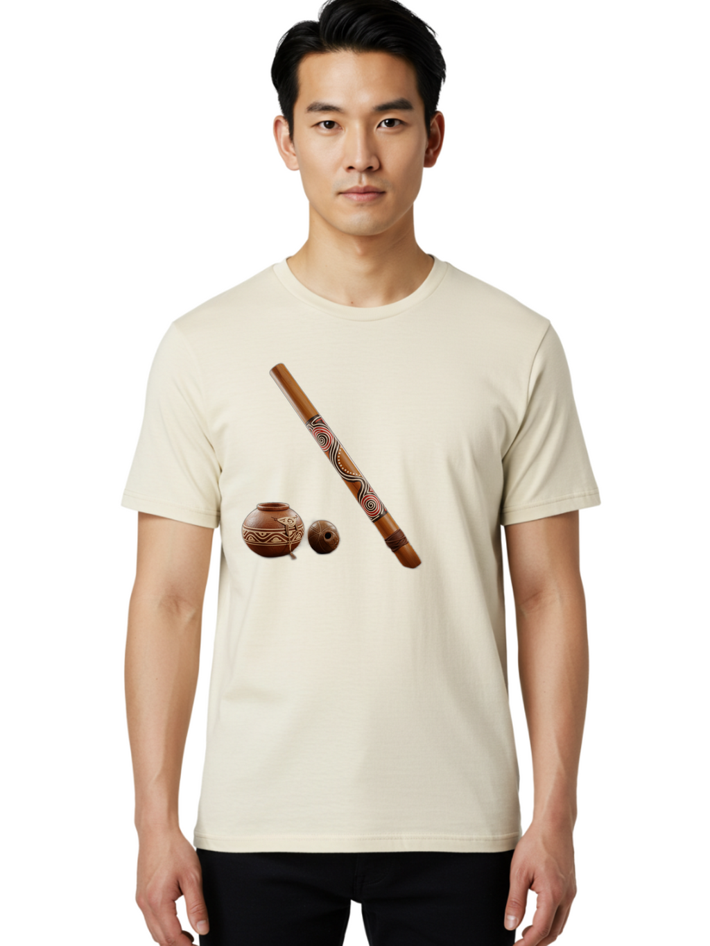 Didgeridoo Men'S Graphic Tee, 100% Cotton, Comfortable Casual Summer Wear, Machine Washable, Vintage Camera, Old Camera, Antique Camera, Black Camera, Classic Photography, Photography Equipment, Nostalgic Device, Film Camera, Camera Art Bam260