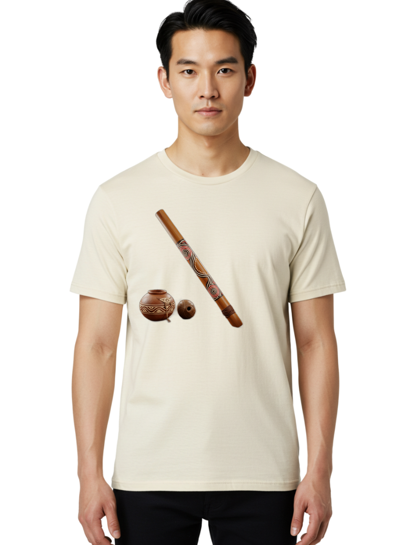 Didgeridoo Men'S Graphic Tee, 100% Cotton, Comfortable Casual Summer Wear, Machine Washable, Vintage Camera, Old Camera, Antique Camera, Black Camera, Classic Photography, Photography Equipment, Nostalgic Device, Film Camera, Camera Art Bam260