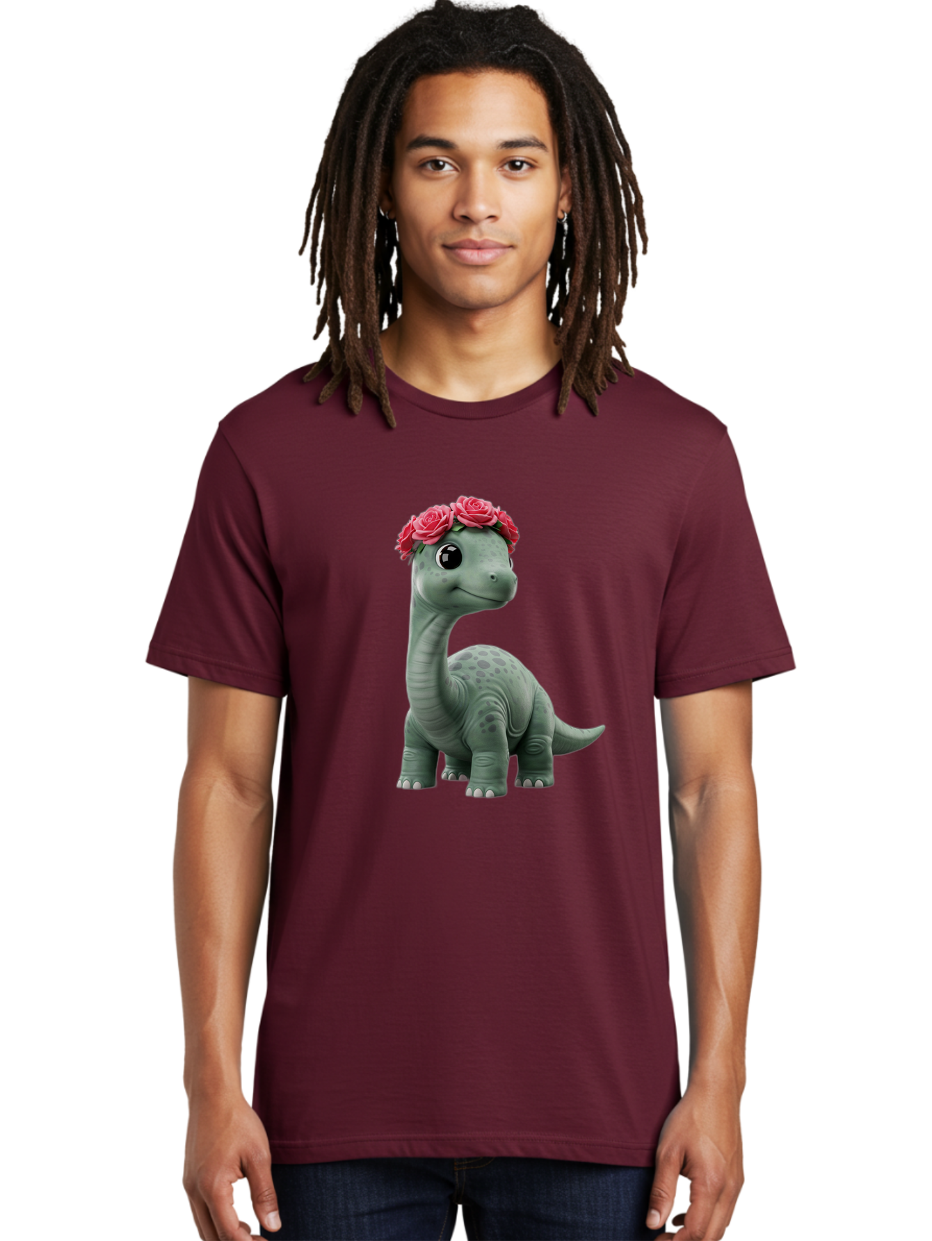 Dino-With-Flowers-Crown Men'S Graphic Tee, 100% Cotton, Comfortable Casual Summer Wear, Machine Washable, Vintage Camera, Old Camera, Antique Camera, Black Camera, Classic Photography, Photography Equipment, Nostalgic Device, Film Camera, Bam262