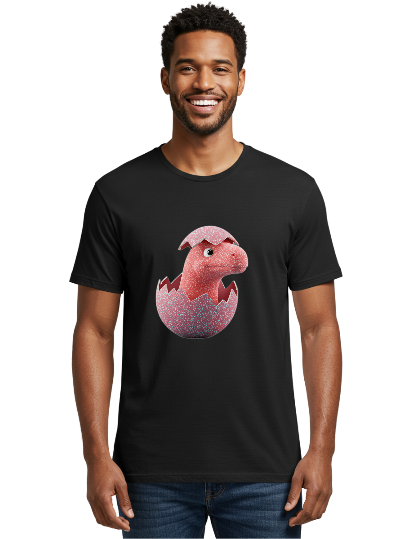 Dinosaur-Hatching-1 Men'S Graphic Tee, 100% Cotton, Comfortable Casual Summer Wear, Machine Washable, Vintage Camera, Old Camera, Antique Camera, Black Camera, Classic Photography, Photography Equipment, Nostalgic Device, Film Camera, Bam263