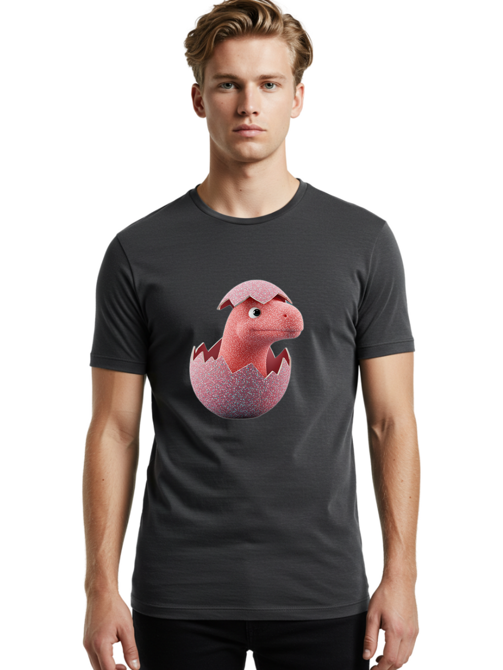 Dinosaur-Hatching-1 Men'S Graphic Tee, 100% Cotton, Comfortable Casual Summer Wear, Machine Washable, Vintage Camera, Old Camera, Antique Camera, Black Camera, Classic Photography, Photography Equipment, Nostalgic Device, Film Camera, Bam263