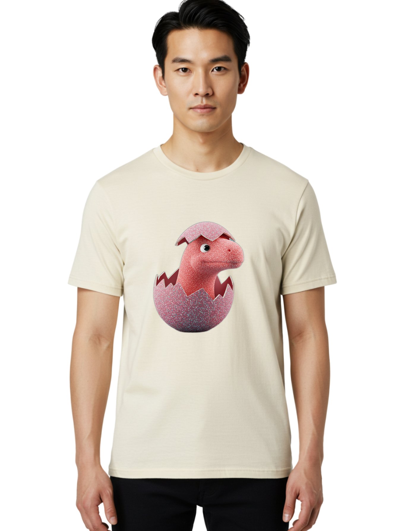 Dinosaur-Hatching-1 Men'S Graphic Tee, 100% Cotton, Comfortable Casual Summer Wear, Machine Washable, Vintage Camera, Old Camera, Antique Camera, Black Camera, Classic Photography, Photography Equipment, Nostalgic Device, Film Camera, Bam263