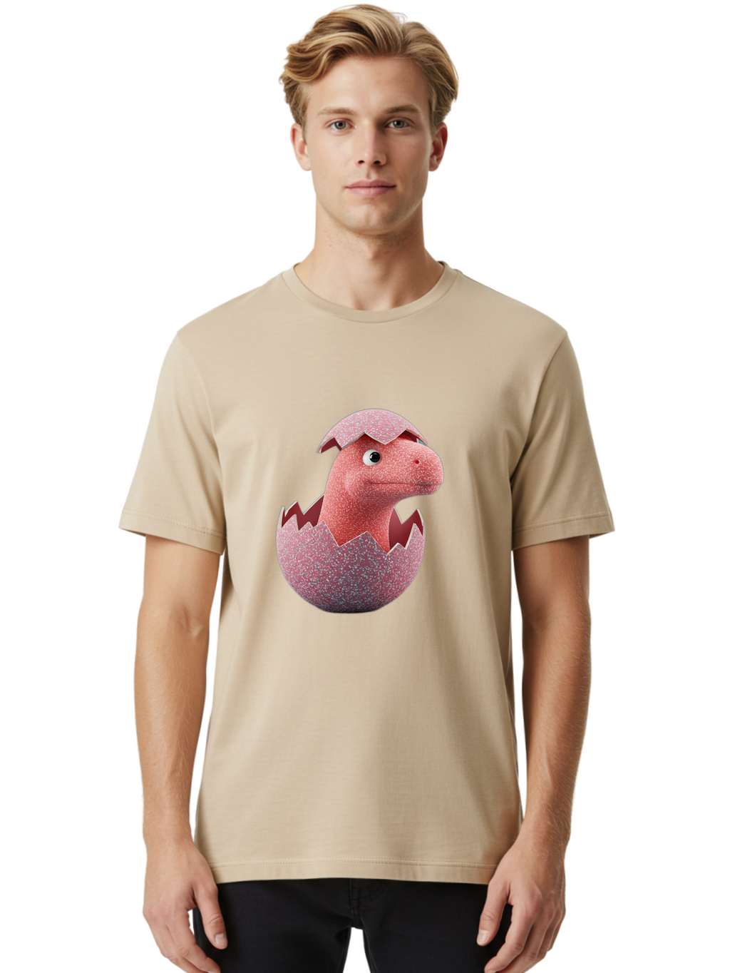 Dinosaur-Hatching-1 Men'S Graphic Tee, 100% Cotton, Comfortable Casual Summer Wear, Machine Washable, Vintage Camera, Old Camera, Antique Camera, Black Camera, Classic Photography, Photography Equipment, Nostalgic Device, Film Camera, Bam263