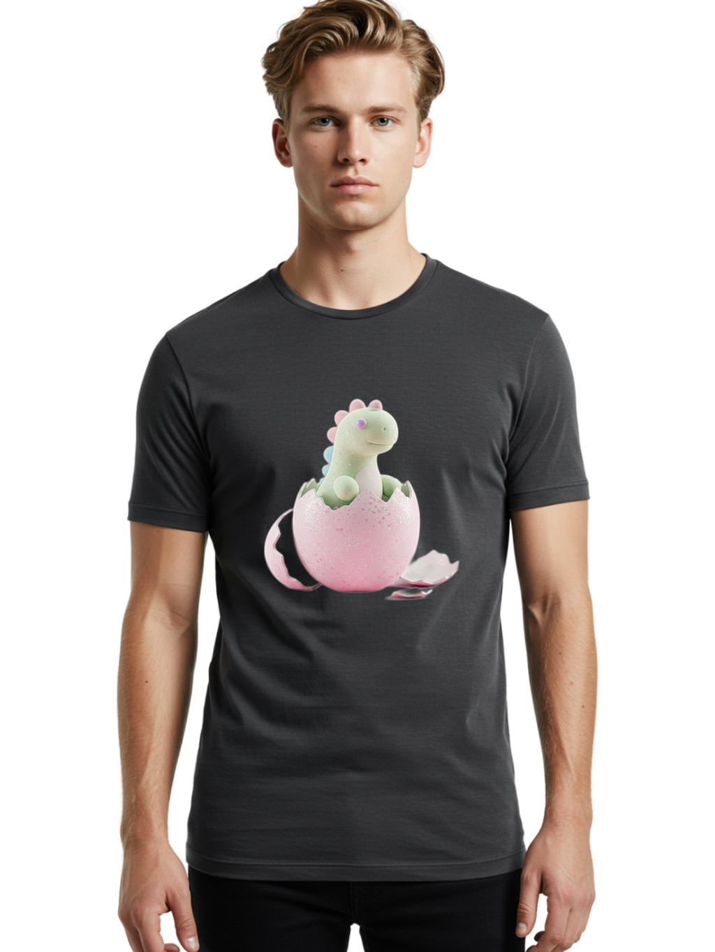 Dinosaur-Hatching Men'S Graphic Tee, 100% Cotton, Comfortable Casual Summer Wear, Machine Washable, Vintage Camera, Old Camera, Antique Camera, Black Camera, Classic Photography, Photography Equipment, Nostalgic Device, Film Camera, Camera Art Bam265