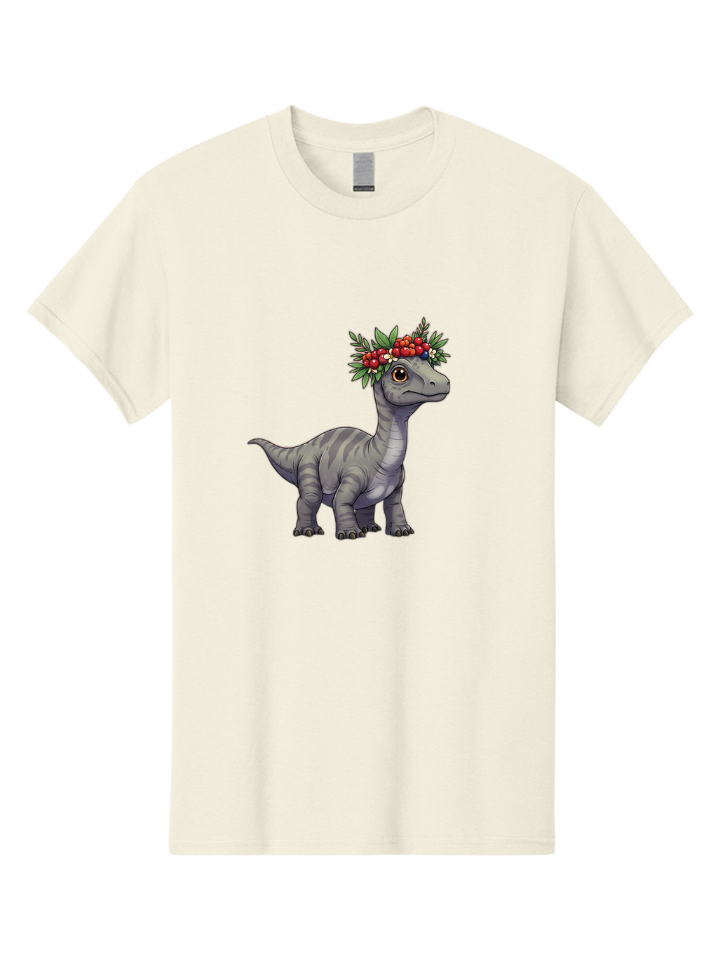 Dinosaur-With-Flower-Crown-1 Men'S Graphic Tee, 100% Cotton, Comfortable Casual Summer Wear, Machine Washable, Vintage Camera, Old Camera, Antique Camera, Black Camera, Classic Photography, Photography Equipment, Nostalgic Device, Film Camera, Bam267