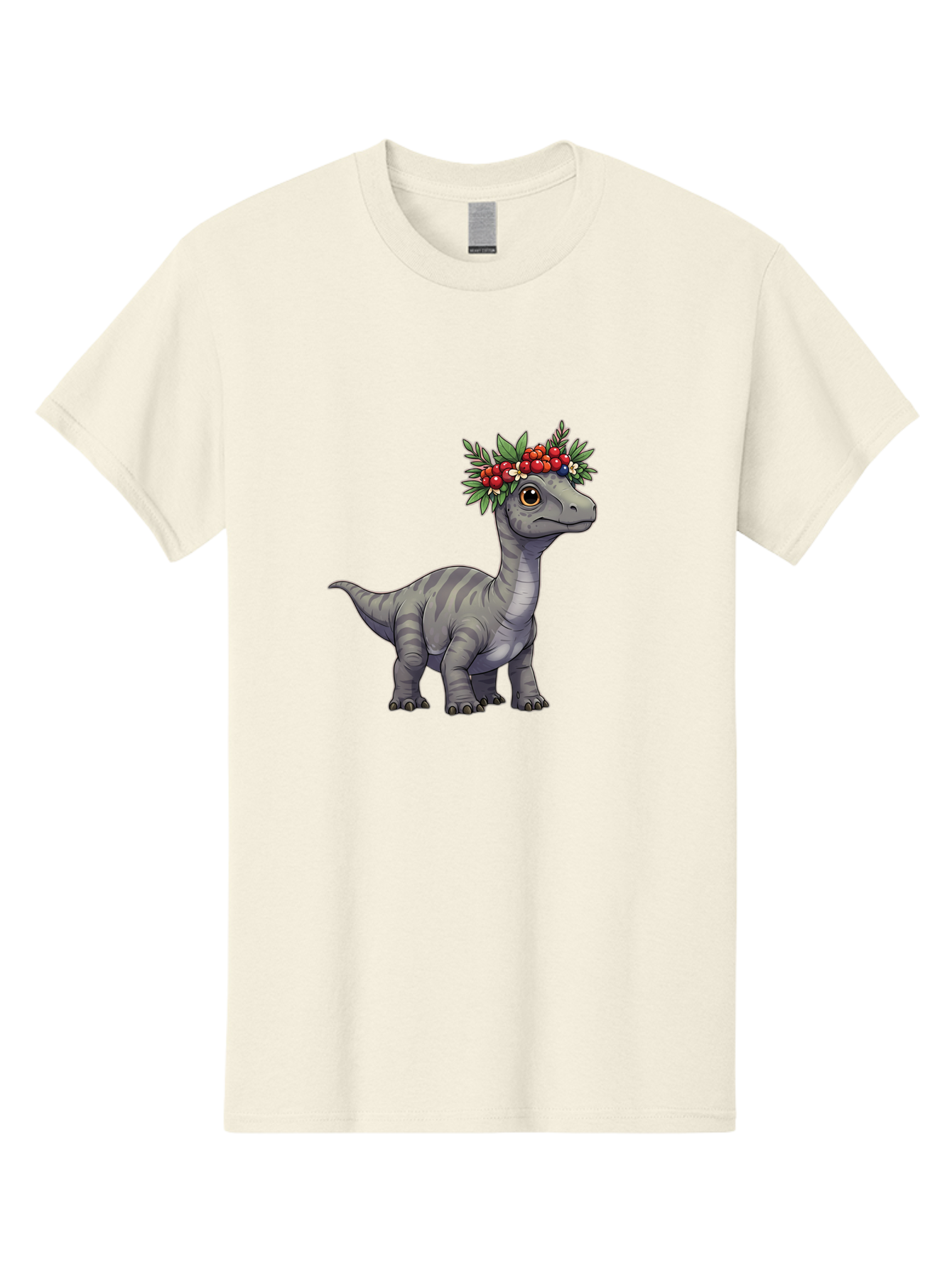 Dinosaur-With-Flower-Crown-1 Men'S Graphic Tee, 100% Cotton, Comfortable Casual Summer Wear, Machine Washable, Vintage Camera, Old Camera, Antique Camera, Black Camera, Classic Photography, Photography Equipment, Nostalgic Device, Film Camera, Bam267
