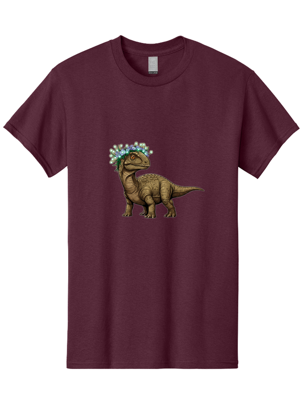 Dinosaur-With-Flower-Crown-2 Men'S Graphic Tee, 100% Cotton, Comfortable Casual Summer Wear, Machine Washable, Vintage Camera, Old Camera, Antique Camera, Black Camera, Classic Photography, Photography Equipment, Nostalgic Device, Film Camera, Bam268