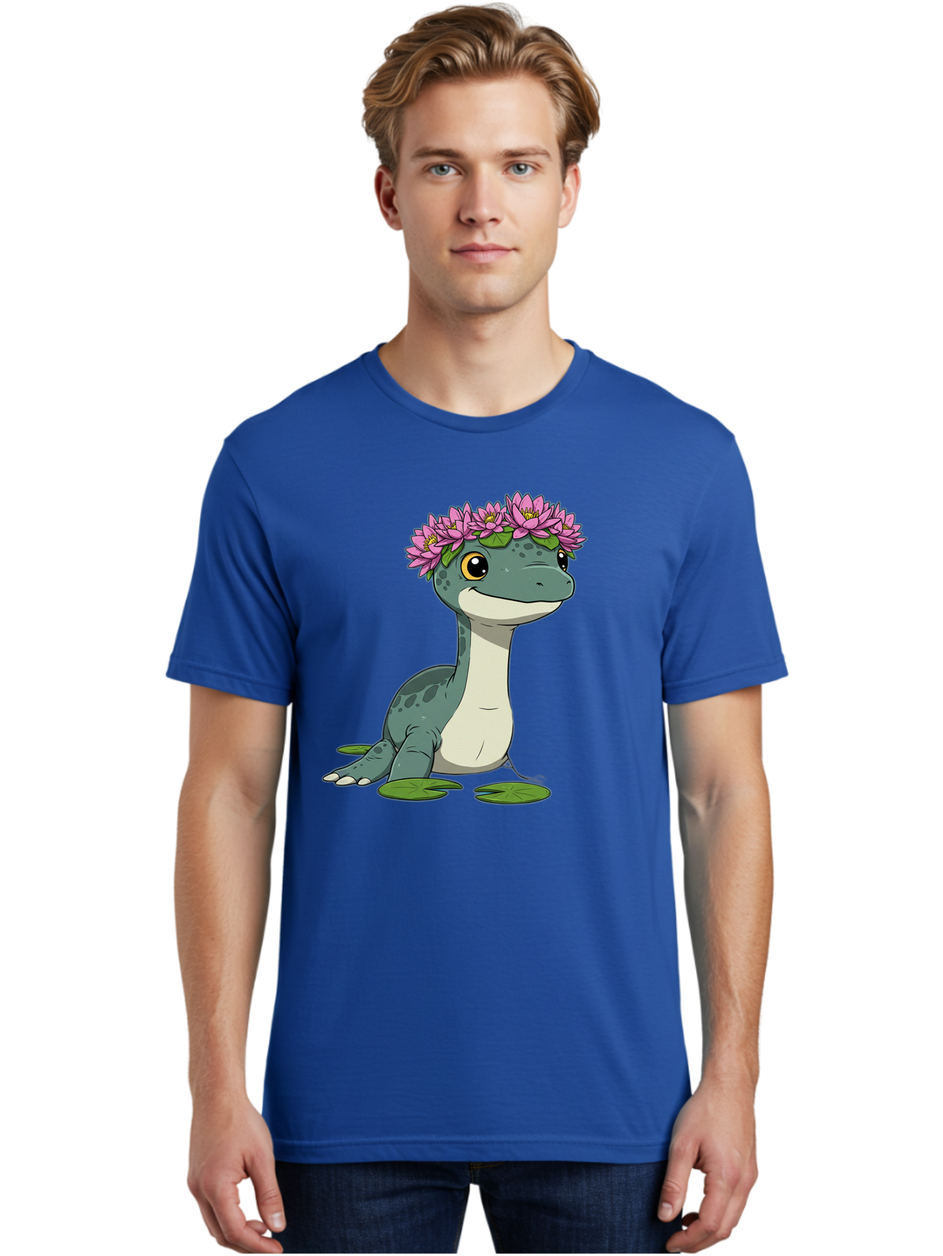 Dinosaur-With-Flower-Wreath Men'S Graphic Tee, 100% Cotton, Comfortable Casual Summer Wear, Machine Washable, Vintage Camera, Old Camera, Antique Camera, Black Camera, Classic Photography, Photography Equipment, Nostalgic Device, Film Camera, Bam270