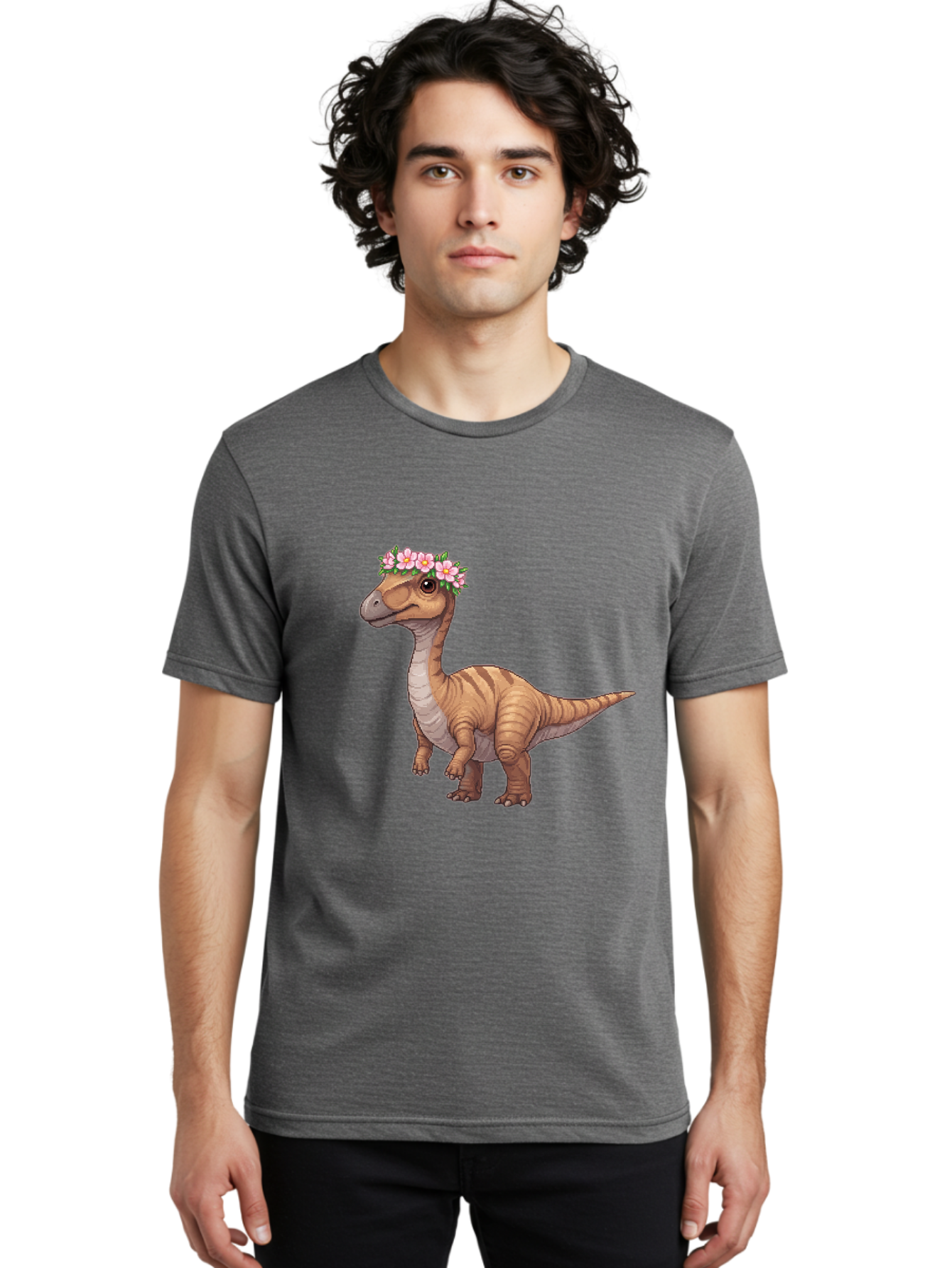 Dinosaur-With-Flowers Men'S Graphic Tee, 100% Cotton, Comfortable Casual Summer Wear, Machine Washable, Vintage Camera, Old Camera, Antique Camera, Black Camera, Classic Photography, Photography Equipment, Nostalgic Device, Film Camera, Bam271