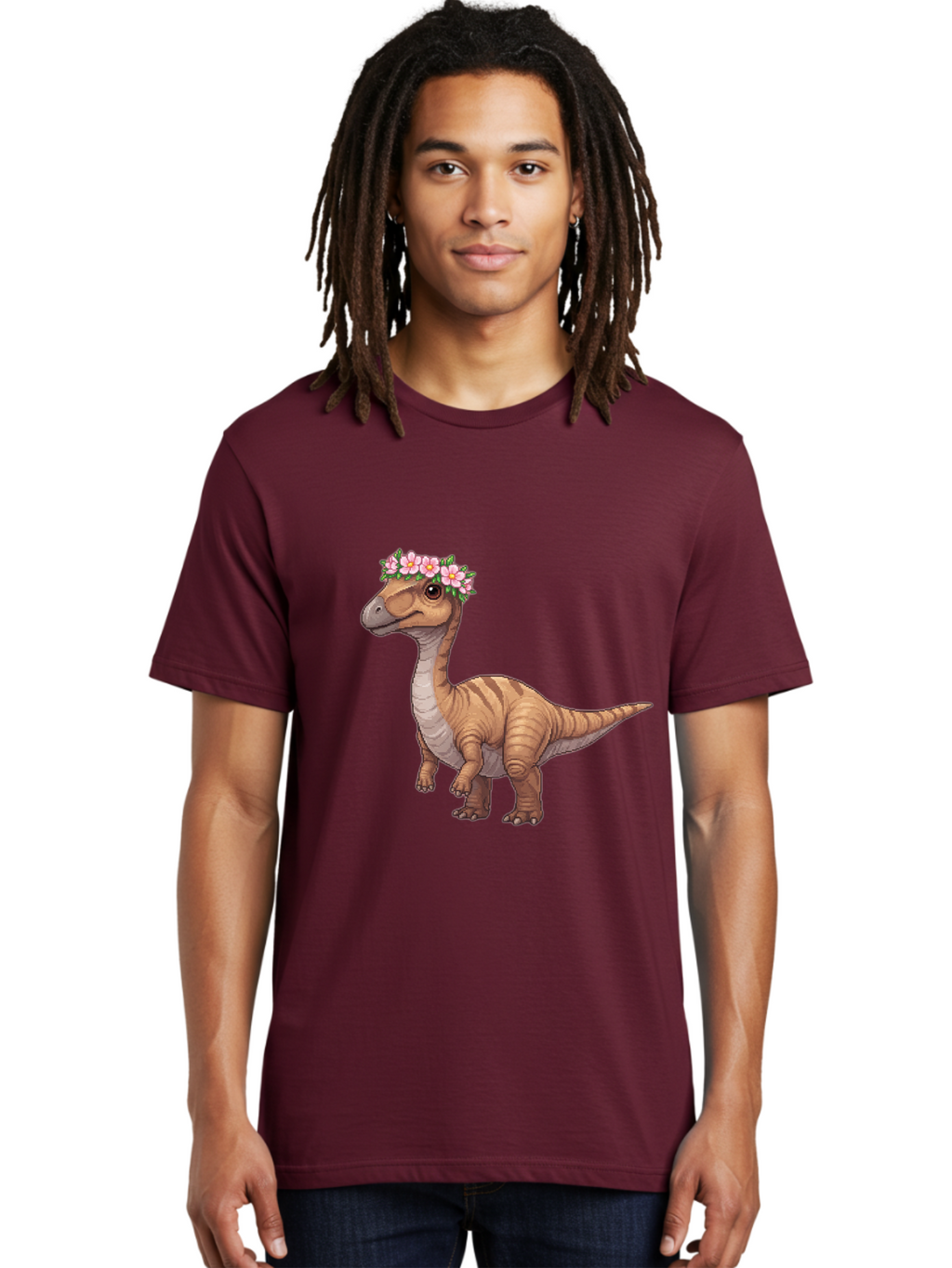 Dinosaur-With-Flowers Men'S Graphic Tee, 100% Cotton, Comfortable Casual Summer Wear, Machine Washable, Vintage Camera, Old Camera, Antique Camera, Black Camera, Classic Photography, Photography Equipment, Nostalgic Device, Film Camera, Bam271
