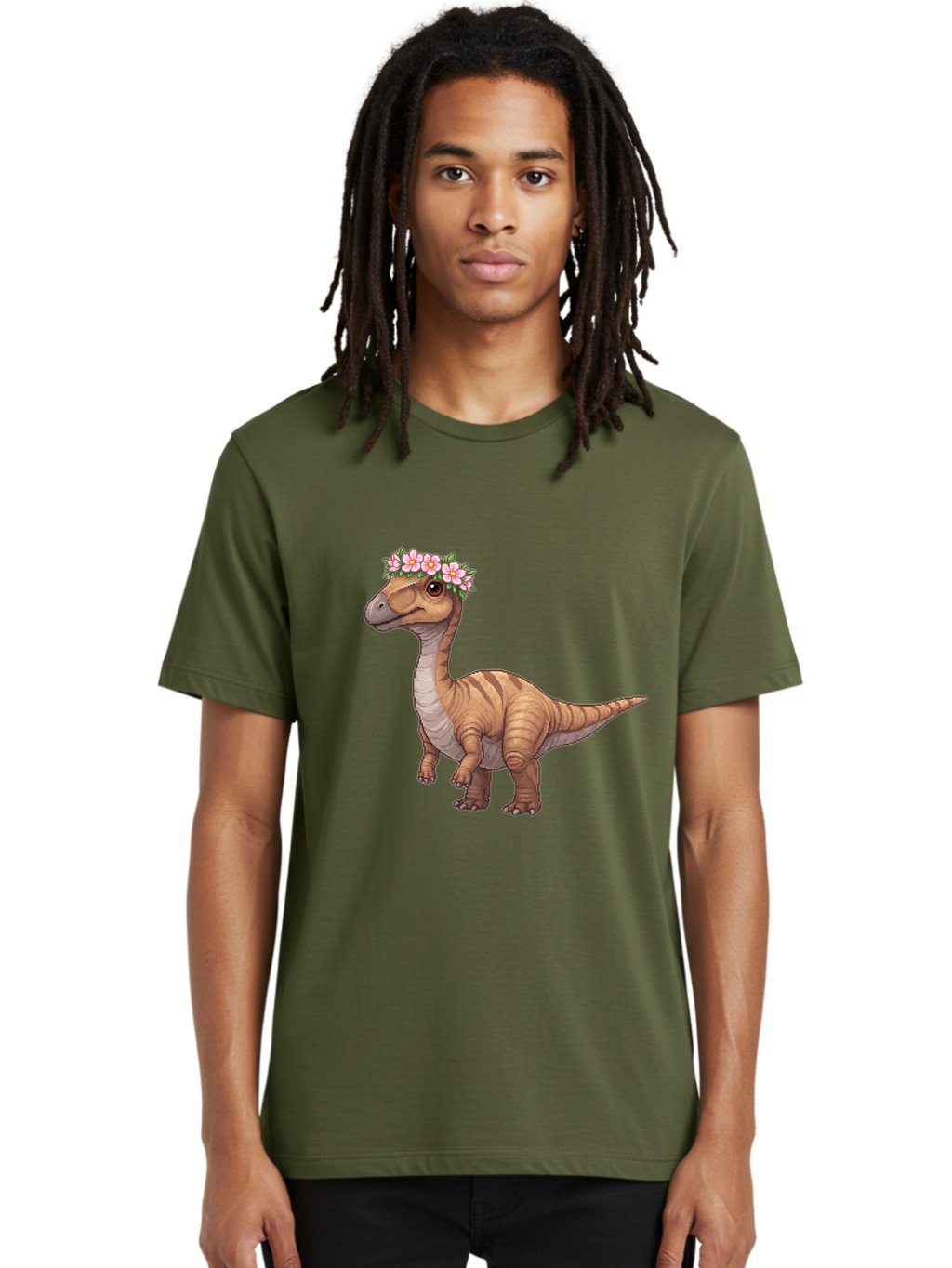 Dinosaur-With-Flowers Men'S Graphic Tee, 100% Cotton, Comfortable Casual Summer Wear, Machine Washable, Vintage Camera, Old Camera, Antique Camera, Black Camera, Classic Photography, Photography Equipment, Nostalgic Device, Film Camera, Bam271