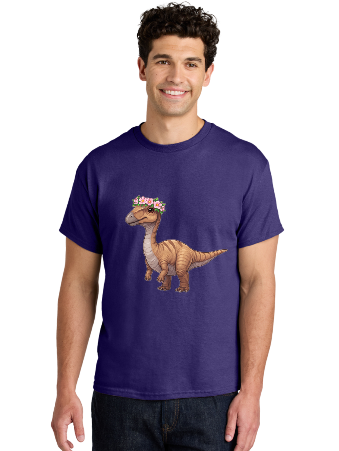 Dinosaur-With-Flowers Men'S Graphic Tee, 100% Cotton, Comfortable Casual Summer Wear, Machine Washable, Vintage Camera, Old Camera, Antique Camera, Black Camera, Classic Photography, Photography Equipment, Nostalgic Device, Film Camera, Bam271