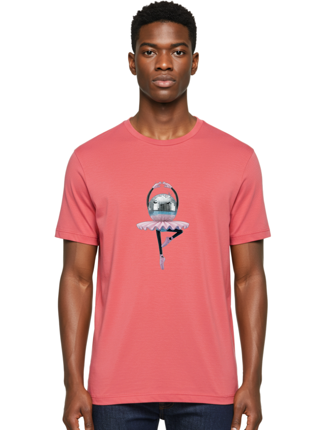 Disco-Ball-Ballerina Men'S Graphic Tee, 100% Cotton, Comfortable Casual Summer Wear, Machine Washable, Vintage Camera, Old Camera, Antique Camera, Black Camera, Classic Photography, Photography Equipment, Nostalgic Device, Film Camera, Bam273