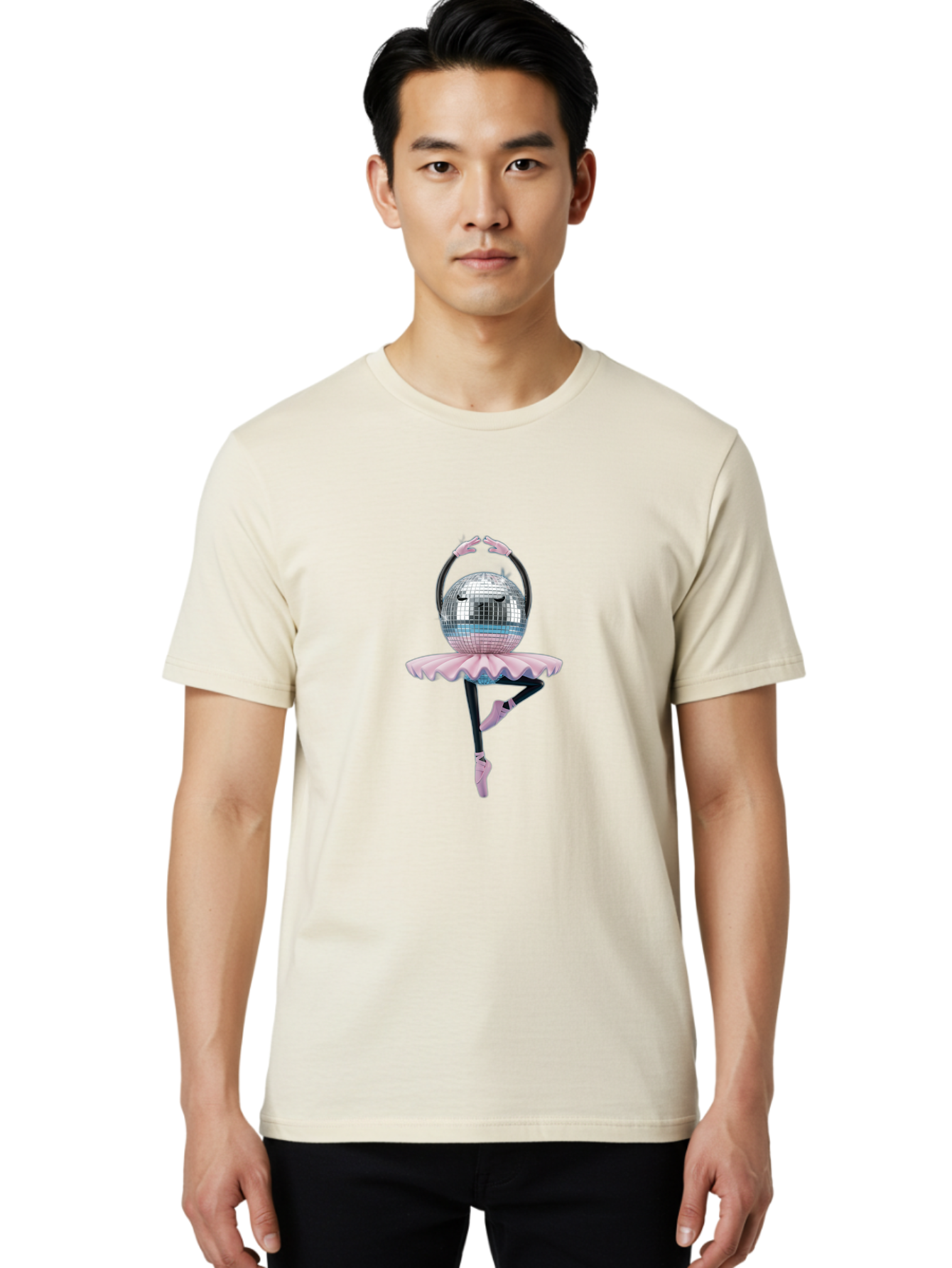 Disco-Ball-Ballerina Men'S Graphic Tee, 100% Cotton, Comfortable Casual Summer Wear, Machine Washable, Vintage Camera, Old Camera, Antique Camera, Black Camera, Classic Photography, Photography Equipment, Nostalgic Device, Film Camera, Bam273