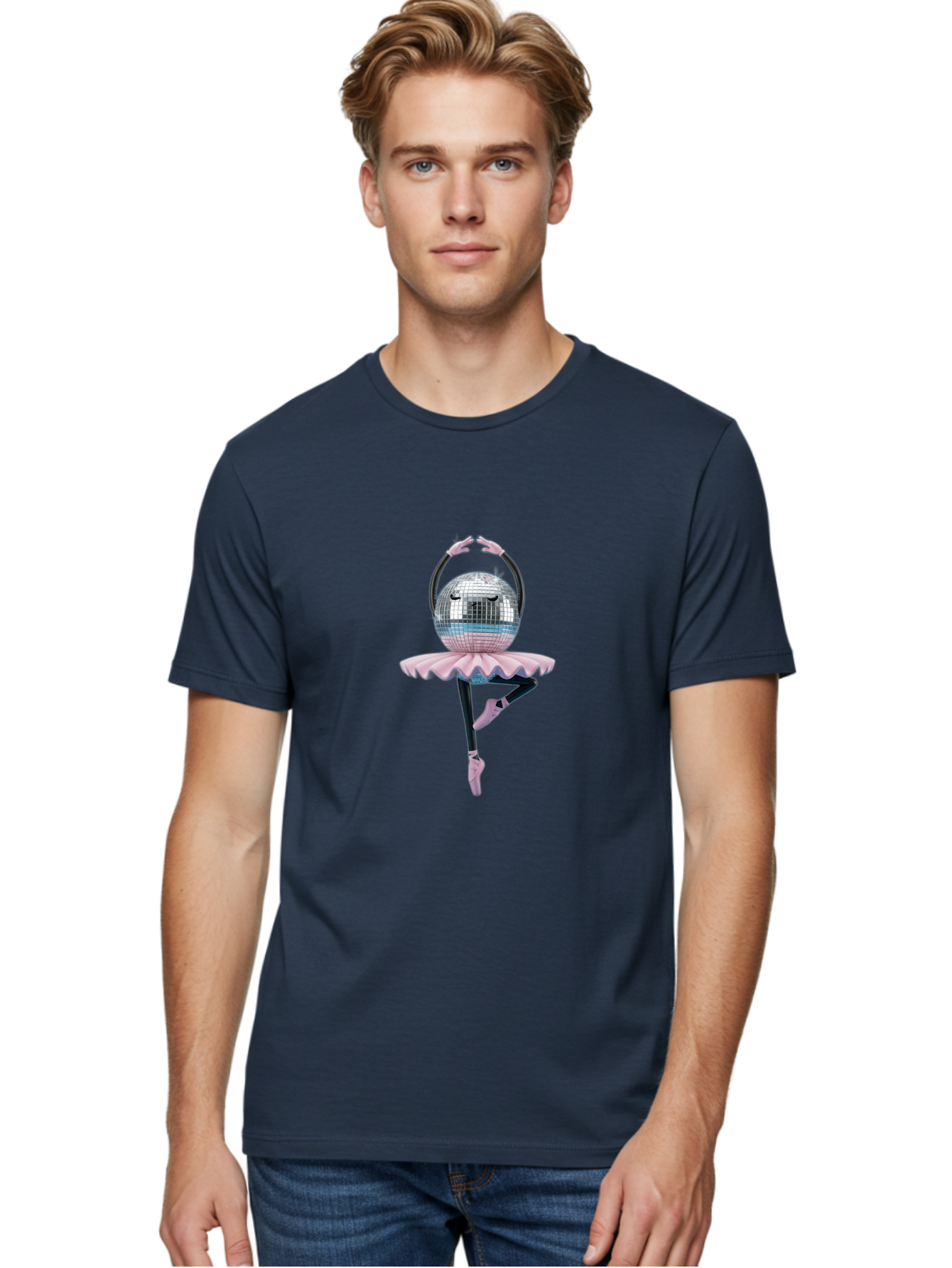 Disco-Ball-Ballerina Men'S Graphic Tee, 100% Cotton, Comfortable Casual Summer Wear, Machine Washable, Vintage Camera, Old Camera, Antique Camera, Black Camera, Classic Photography, Photography Equipment, Nostalgic Device, Film Camera, Bam273