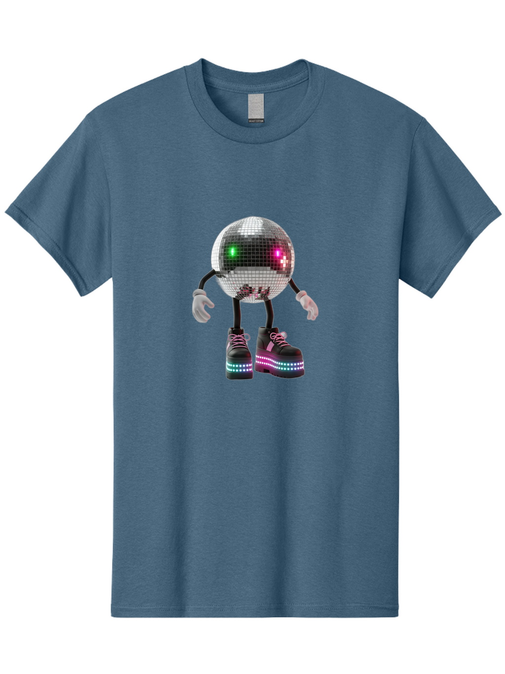 Disco-Ball-Character-1 Men'S Graphic Tee, 100% Cotton, Comfortable Casual Summer Wear, Machine Washable, Vintage Camera, Old Camera, Antique Camera, Black Camera, Classic Photography, Photography Equipment, Nostalgic Device, Film Camera, Bam274