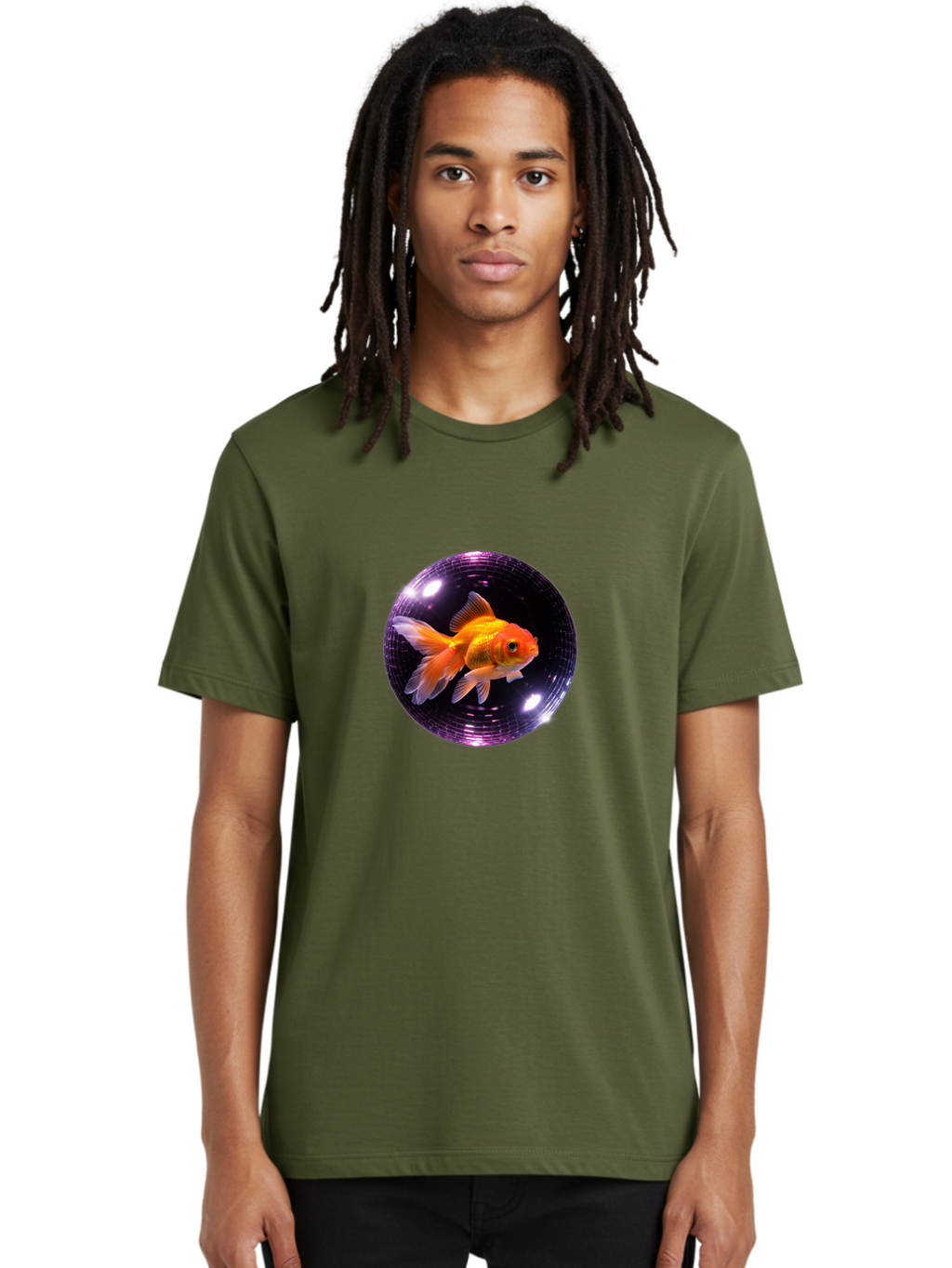 Disco-Ball-Goldfish Men'S Graphic Tee, 100% Cotton, Comfortable Casual Summer Wear, Machine Washable, Vintage Camera, Old Camera, Antique Camera, Black Camera, Classic Photography, Photography Equipment, Nostalgic Device, Film Camera, Bam280