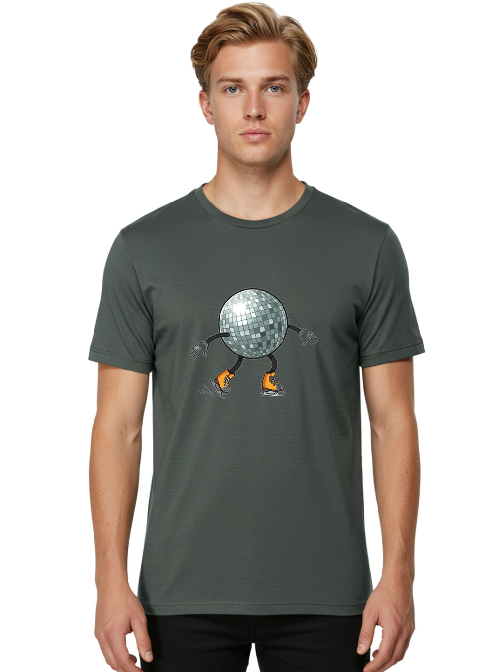 Disco-Ball-Ice-Skating Men'S Graphic Tee, 100% Cotton, Comfortable Casual Summer Wear, Machine Washable, Vintage Camera, Old Camera, Antique Camera, Black Camera, Classic Photography, Photography Equipment, Nostalgic Device, Film Camera, Bam282