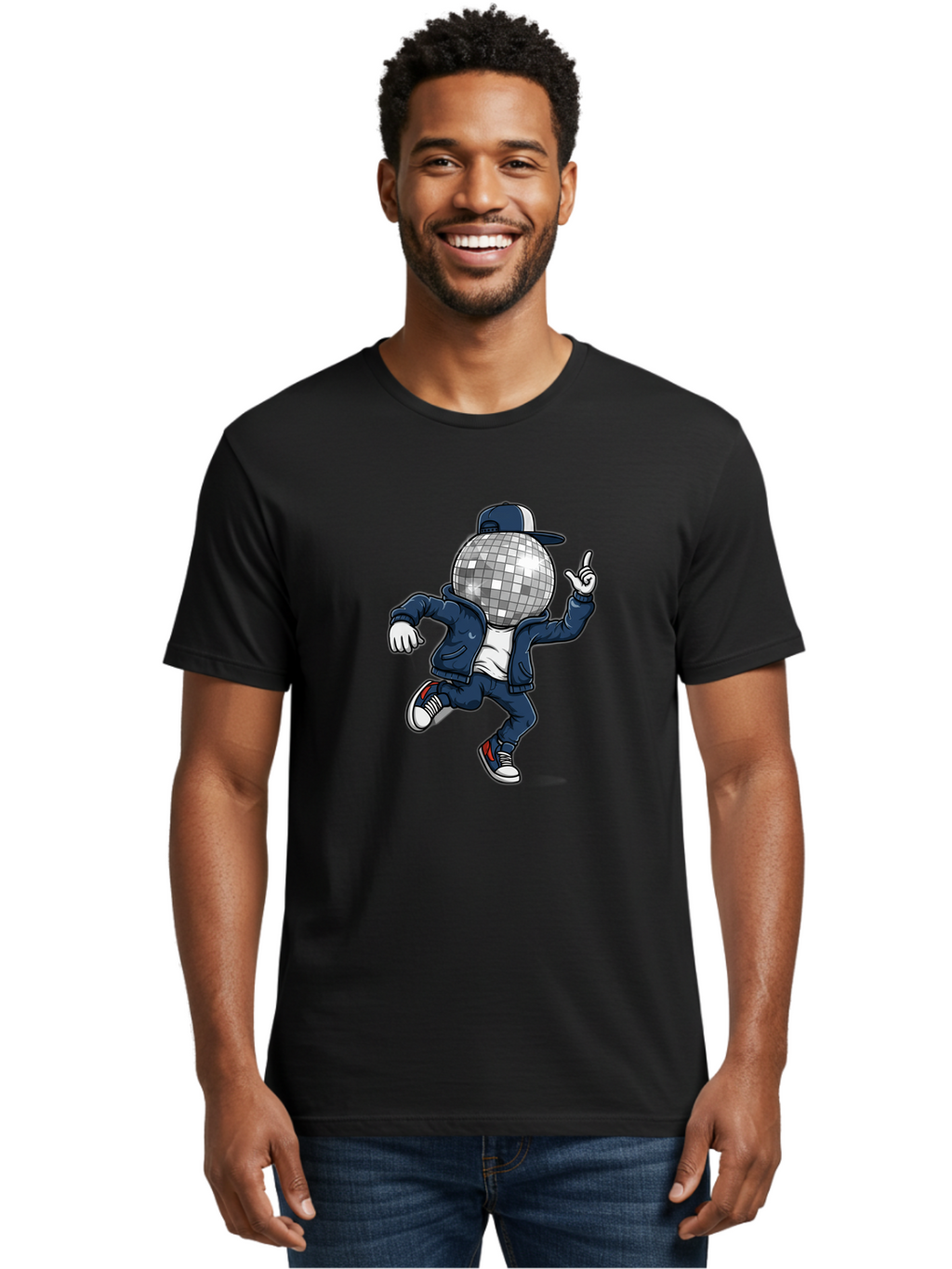 Disco-Ball-Person Men'S Graphic Tee, 100% Cotton, Comfortable Casual Summer Wear, Machine Washable, Vintage Camera, Old Camera, Antique Camera, Black Camera, Classic Photography, Photography Equipment, Nostalgic Device, Film Camera, Camera Art Bam283