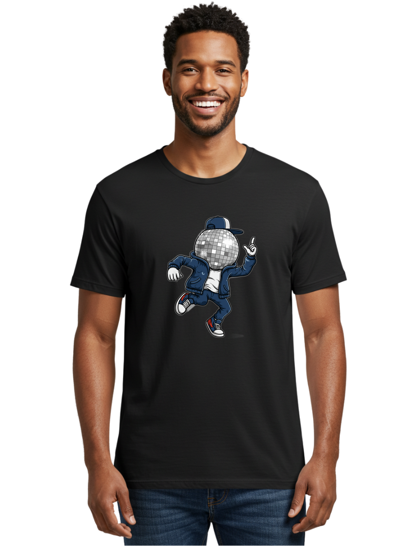 Disco-Ball-Person Men'S Graphic Tee, 100% Cotton, Comfortable Casual Summer Wear, Machine Washable, Vintage Camera, Old Camera, Antique Camera, Black Camera, Classic Photography, Photography Equipment, Nostalgic Device, Film Camera, Camera Art Bam283