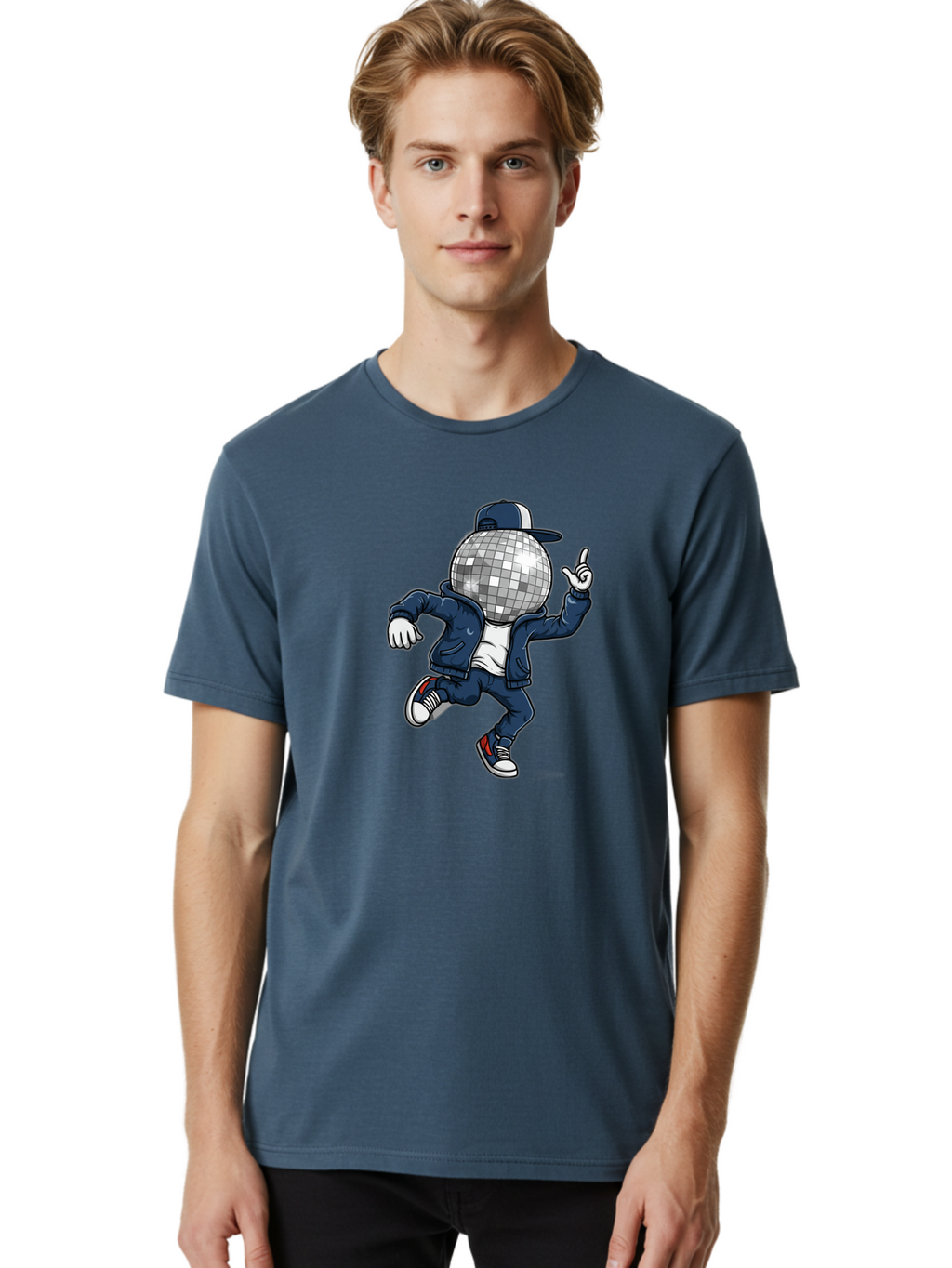 Disco-Ball-Person Men'S Graphic Tee, 100% Cotton, Comfortable Casual Summer Wear, Machine Washable, Vintage Camera, Old Camera, Antique Camera, Black Camera, Classic Photography, Photography Equipment, Nostalgic Device, Film Camera, Camera Art Bam283