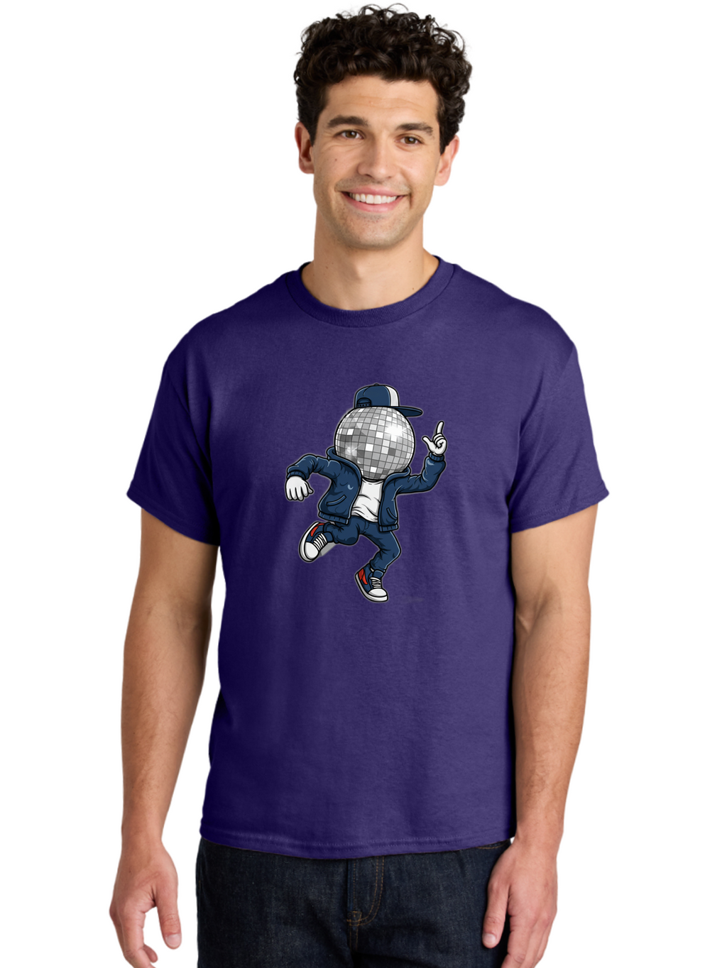 Disco-Ball-Person Men'S Graphic Tee, 100% Cotton, Comfortable Casual Summer Wear, Machine Washable, Vintage Camera, Old Camera, Antique Camera, Black Camera, Classic Photography, Photography Equipment, Nostalgic Device, Film Camera, Camera Art Bam283