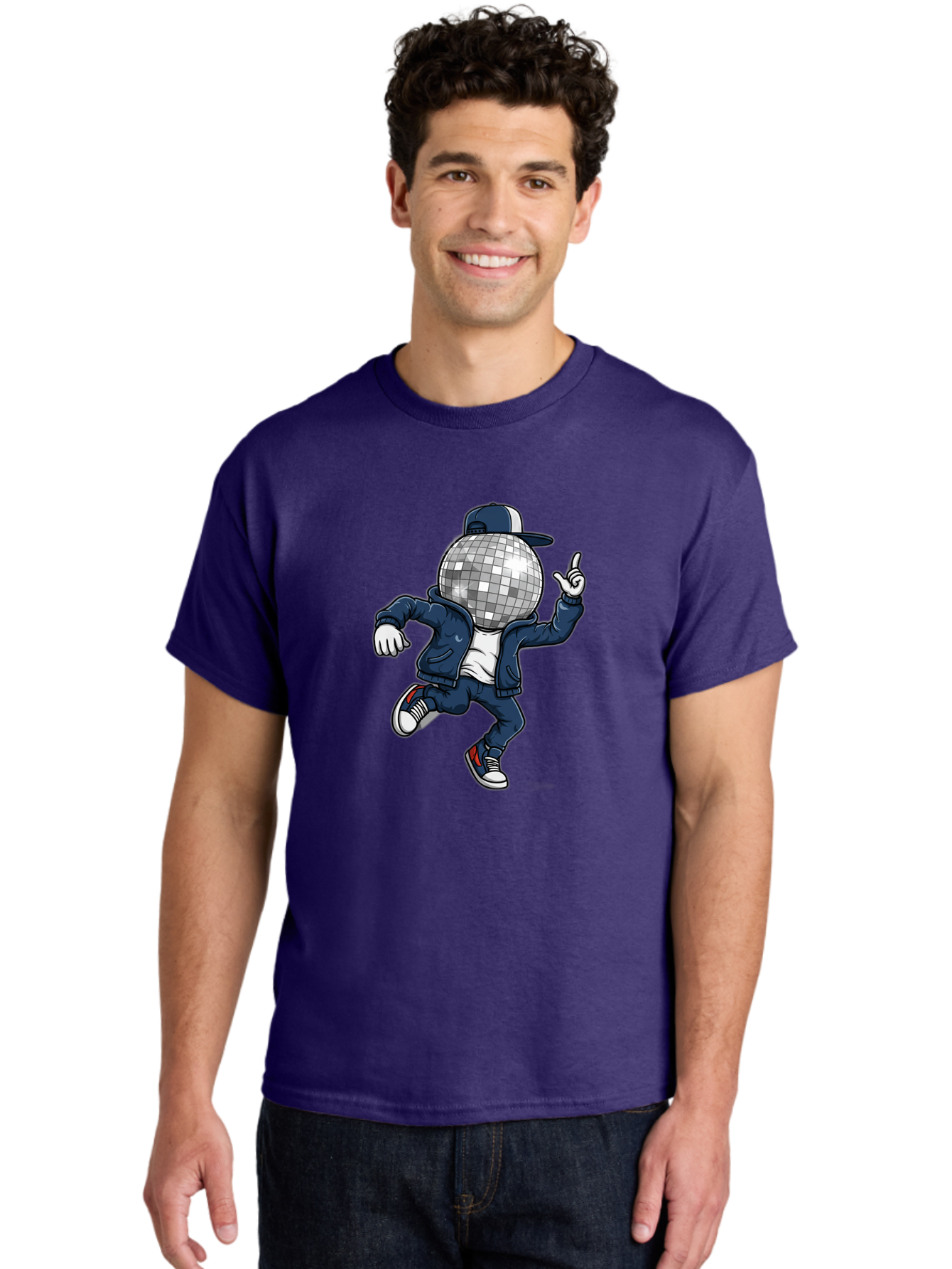 Disco-Ball-Person Men'S Graphic Tee, 100% Cotton, Comfortable Casual Summer Wear, Machine Washable, Vintage Camera, Old Camera, Antique Camera, Black Camera, Classic Photography, Photography Equipment, Nostalgic Device, Film Camera, Camera Art Bam283